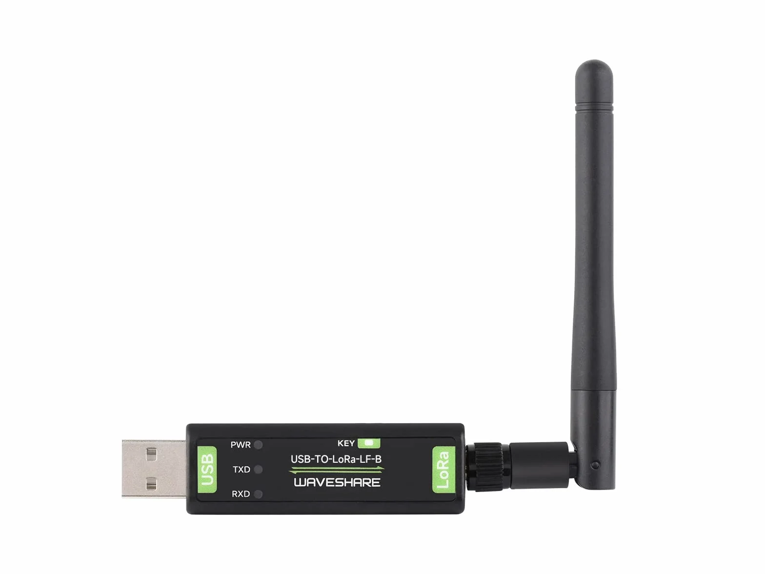 Waveshare USB to LoRa Data Transfer Module LF-B, Based On SX1262, Suitable For Data Acquisition In Industry And Agriculture,XTAL crystal oscillator,410~510MHz frequency for Asia and Europe