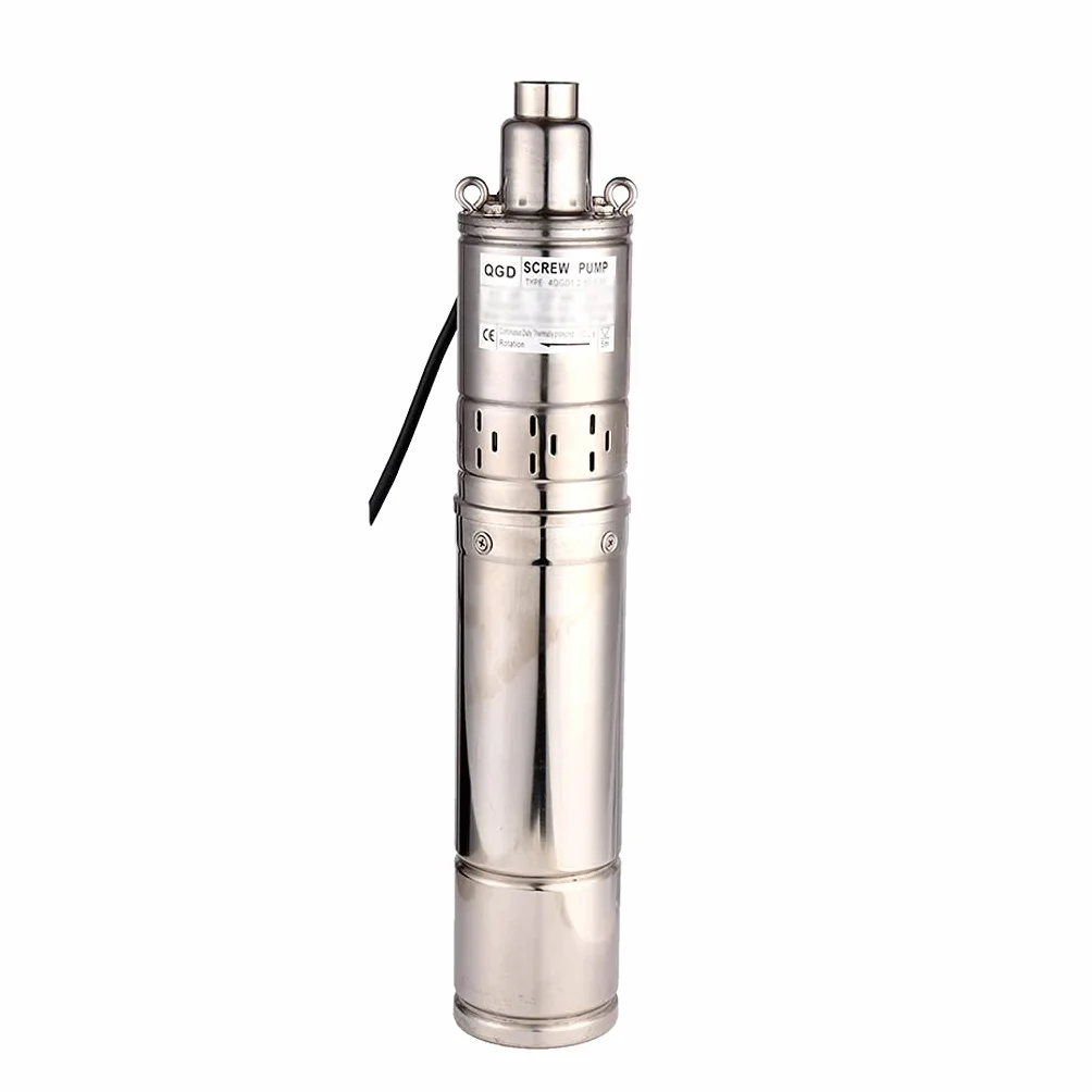 Pompa per Pozzo Profondo 750W/1HP Sommergibile in Acciaio Inossidabile - 2000L/H, Prevalenza Massima 120M, Diametro Uscita 1"