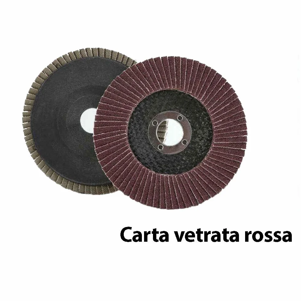 Dischi Lamellari Per Molatura Legno E Metallo 5 Pezzi 80 Grana 115x22mm - 00006