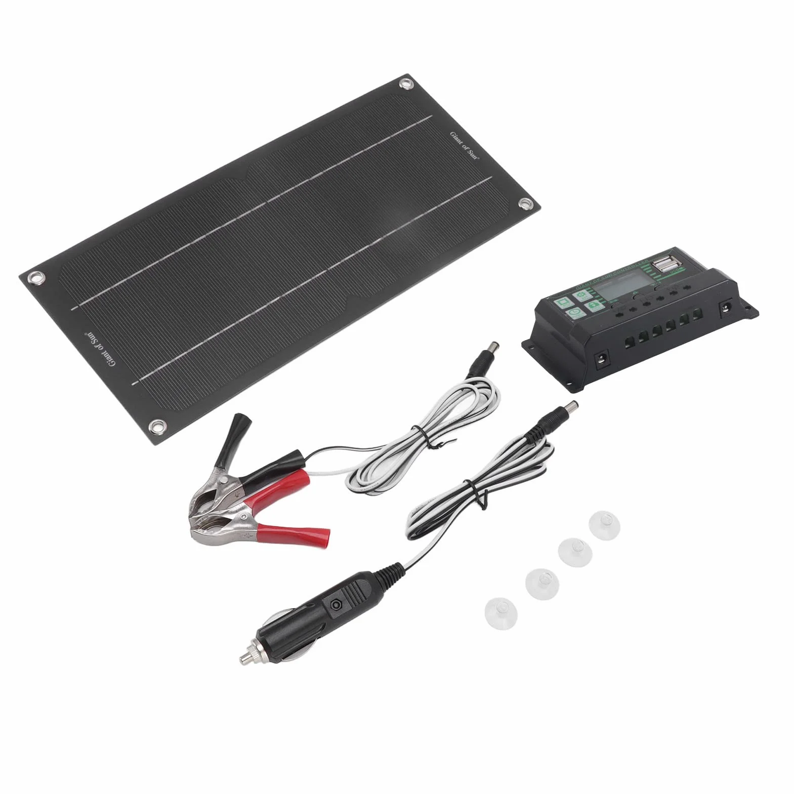 Kit Caricabatterie da Pannello Solare 600W 18V Caricabatterie Solare da Esterno Modulo Caricabatterie Solare con Controller per Auto