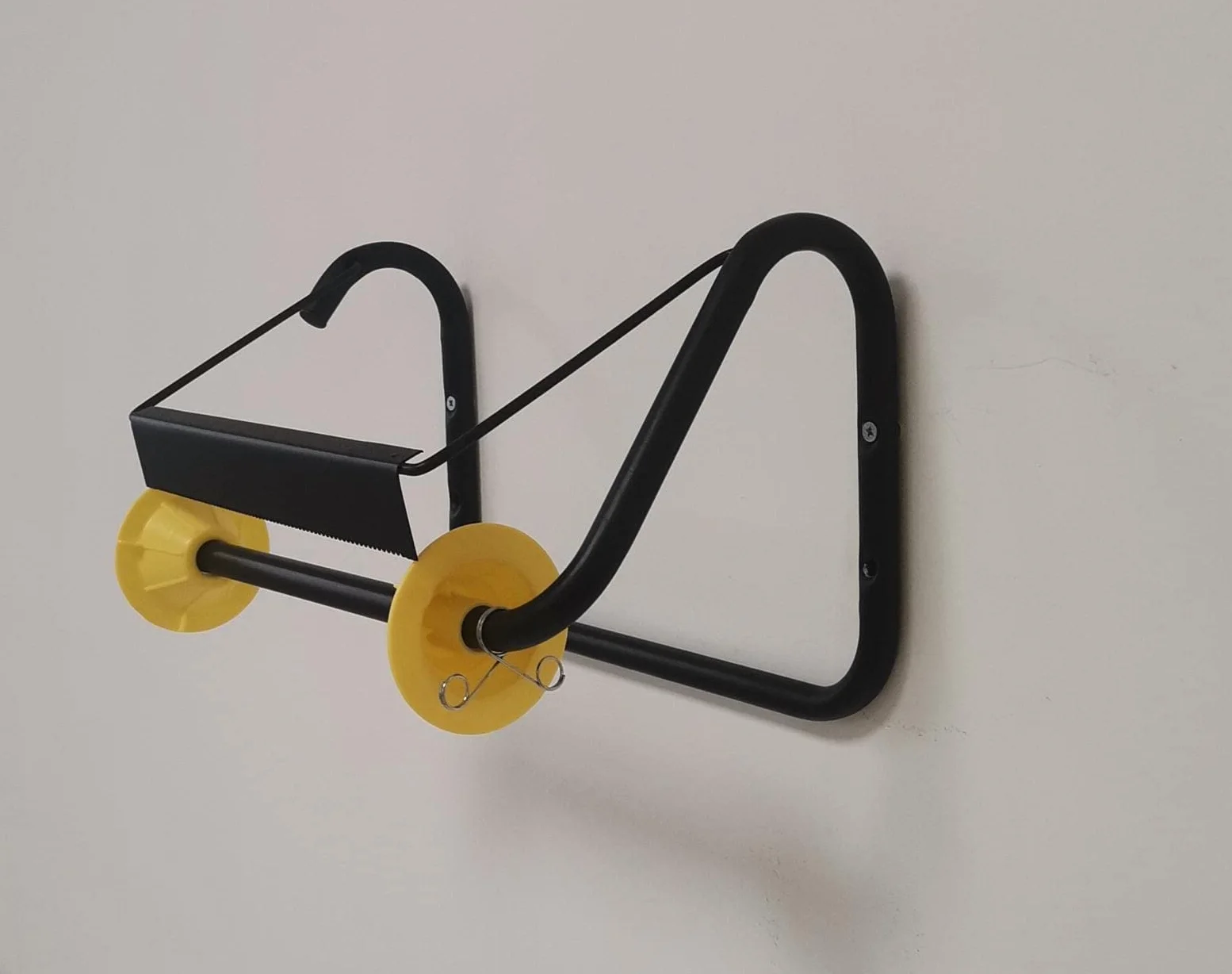 Tecnokit porta rotolo carta da muro industriale in acciaio nero 40x20x23h con accessori montaggio