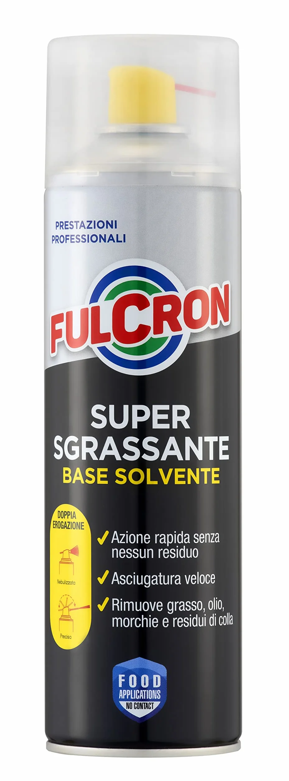 FULCRON 2029 Super Sgrassante Base Solvente 500 ml, Sgrassatore Pronto all'Uso, Detergente ad Alta Concentrazione, Prestazioni Professionali, Adatto ai piani di pulizia HACCP