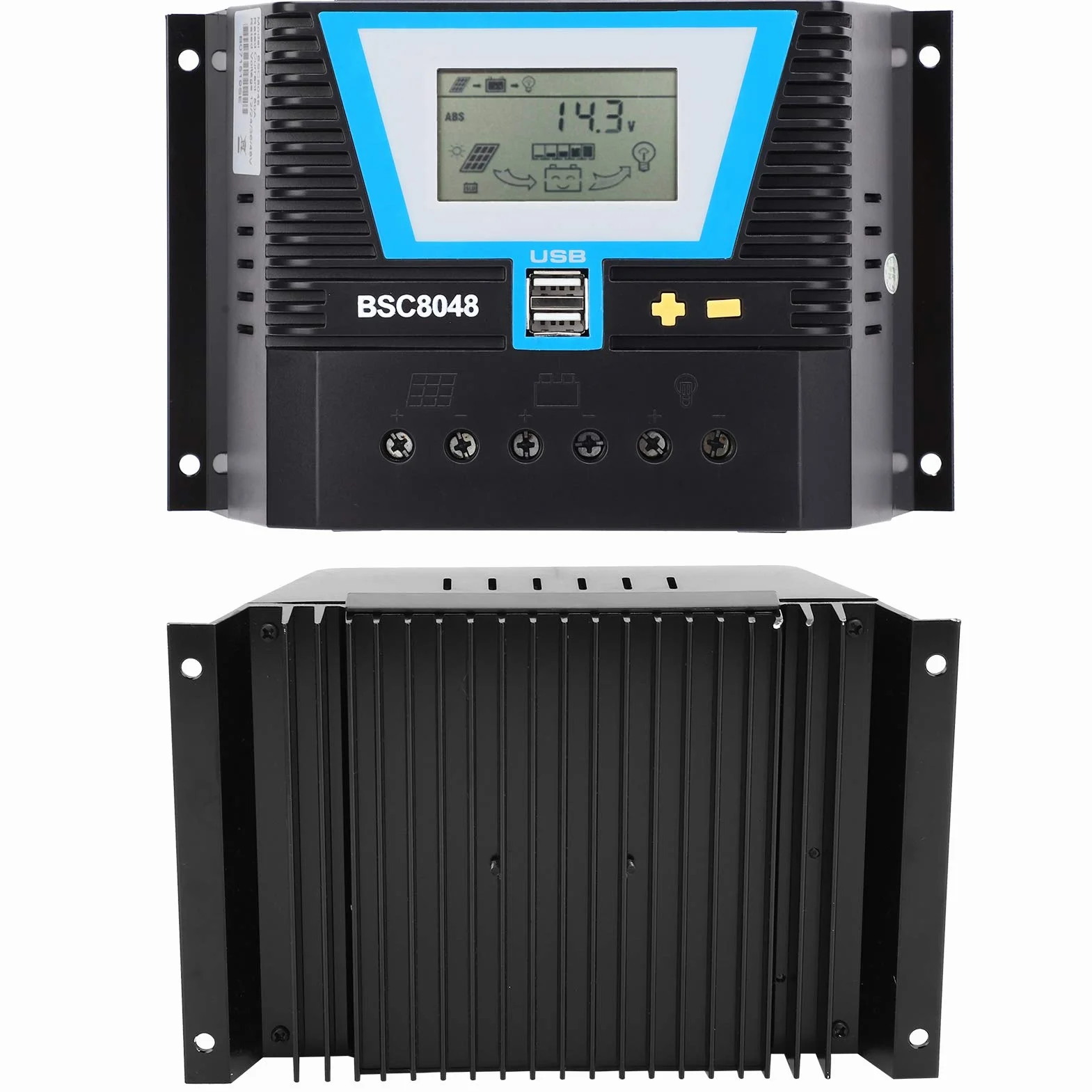 BSC8048 Controller Digitale Intelligente 80A per Pannelli Solari, 12V/24V/36V/48V, Regolatore di Carica Solare Gestione Efficiente 'energia