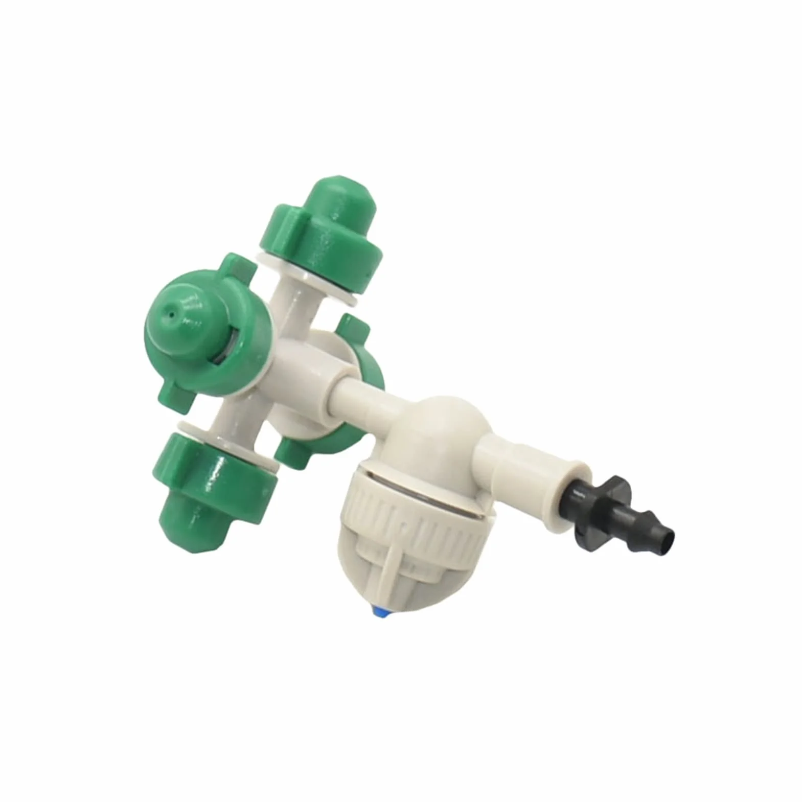 Xiaochen Raccordi per Tubi annaffiatori sprinklers Ugello di atomizzazione sospeso, ugello atomizzante antidocchiato Croce con connettore spinato, ugello di atomizzazione for irrigazione Serra 50 Set