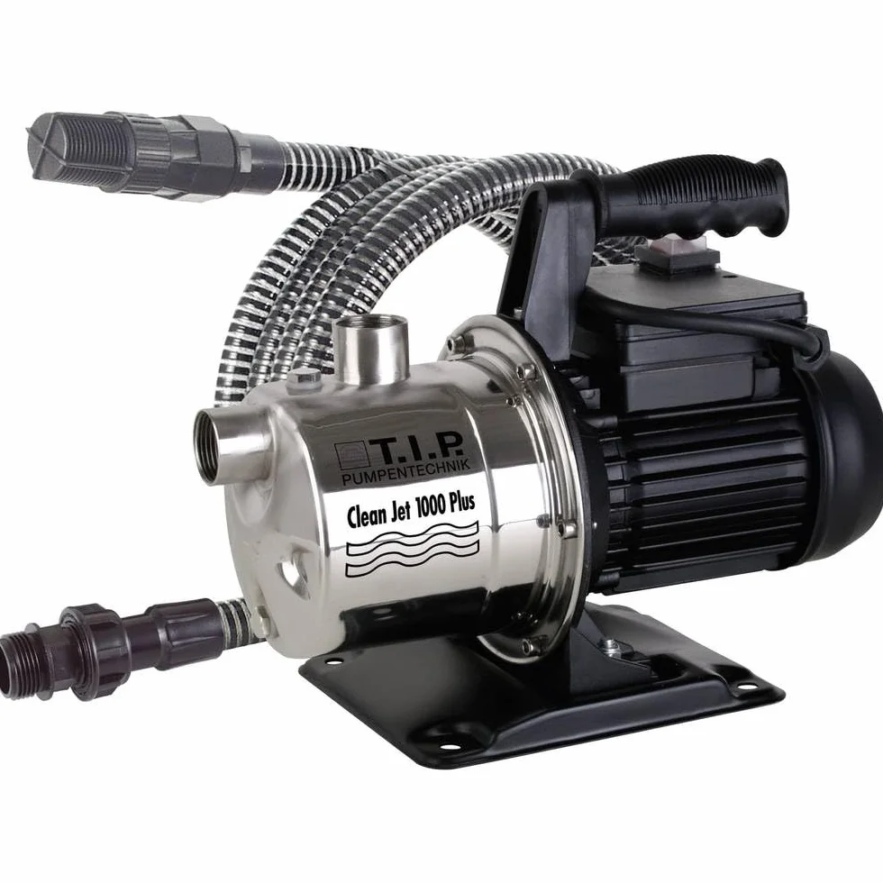 T.I.P. 30094, Pompa da giardino Cleanjet 1000 Plus, con set di accessori