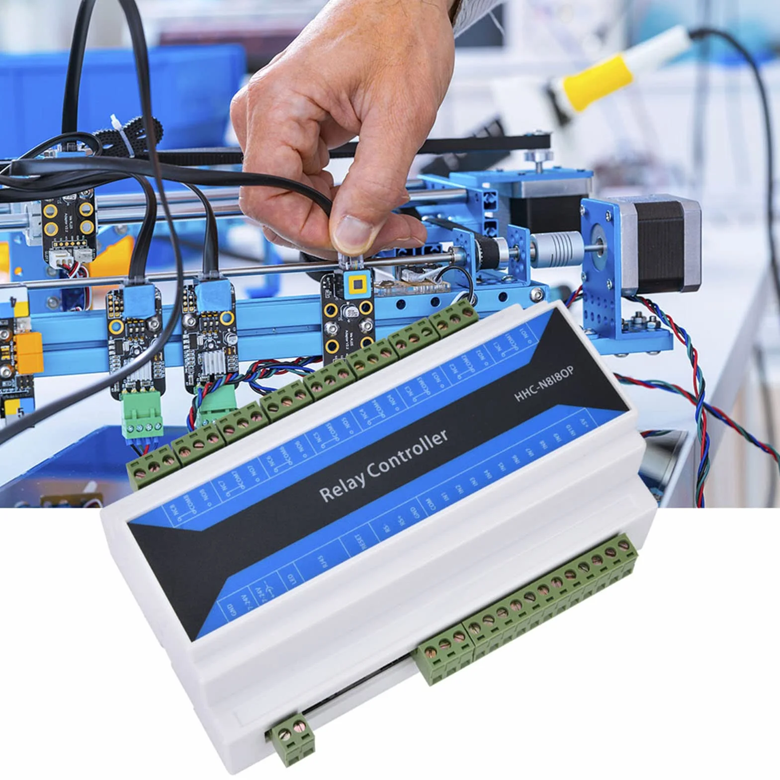 Relè Ethernet, controller relè Ethernet Deosdum a 8 canali, modulo relè di rete, dispositivo relè di controllo remoto Ethernet a Zwave Relè
