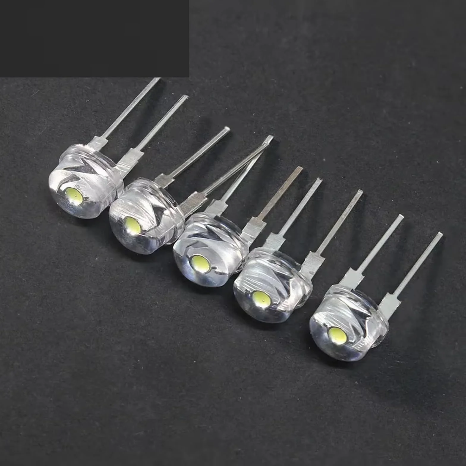 10-50PCS Cappello Di Paglia Led 8mm Blu Verde Rosso Giallo Bianco Bianco Caldo LED Diodo Emettitore Di Luce Super Luminoso F8 0.3W 0.5W 0.75W(20PCS-Green)