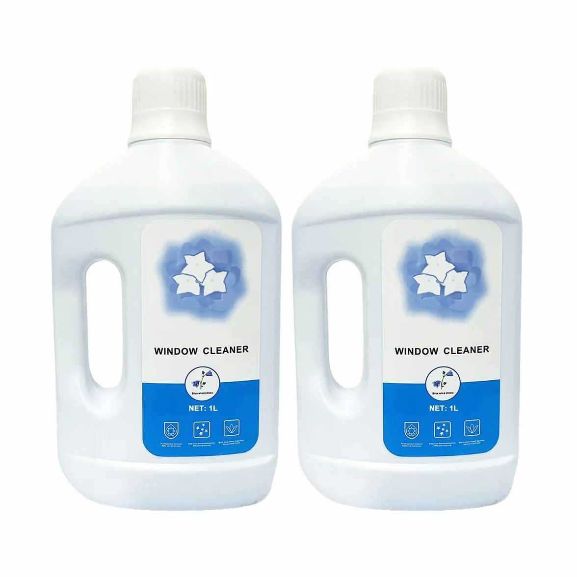 Detergente per vetri da 1 l, confezione da 2, compatibile con ECOVACS Winbot W1 PRO/W2 PRO OMNI/Winbot MINI per la pulizia delle finestre, soluzione per la pulizia delle finestre