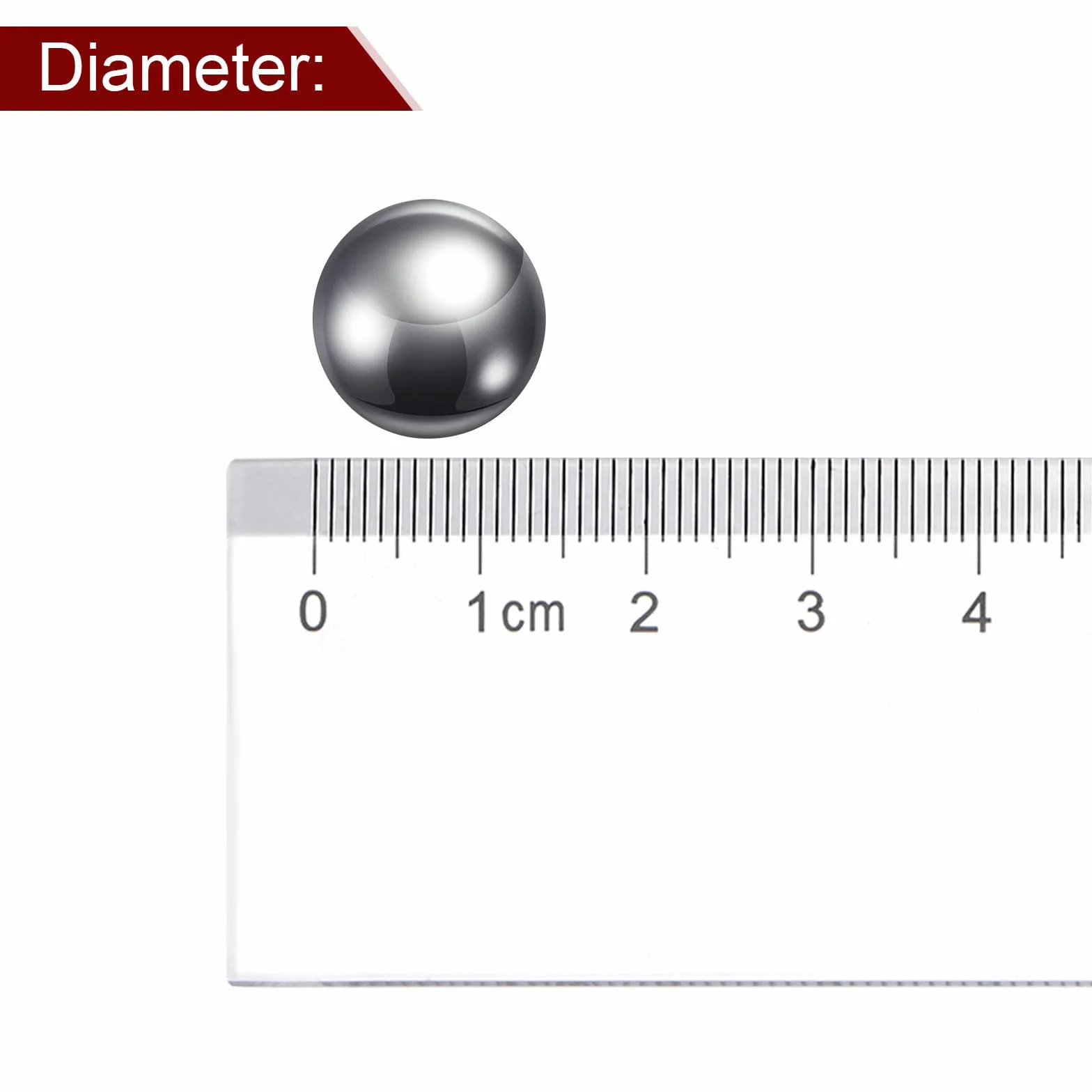 Cuscinetto a Sfera in Acciaio Inossidabile 14mm Precisione Sfere 304 Metallico Lucidi