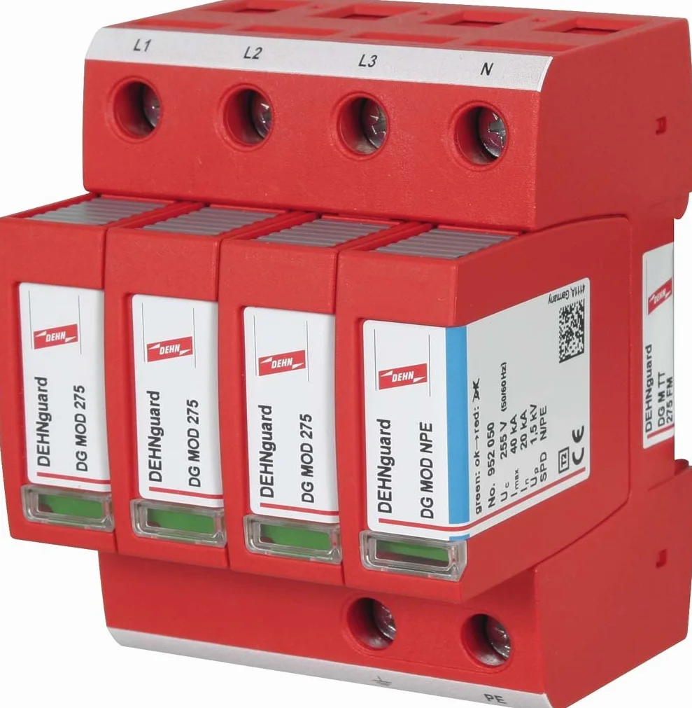 DEHN DG M TT 275 FM protezione da sovraccarico 230-400 V Rosso