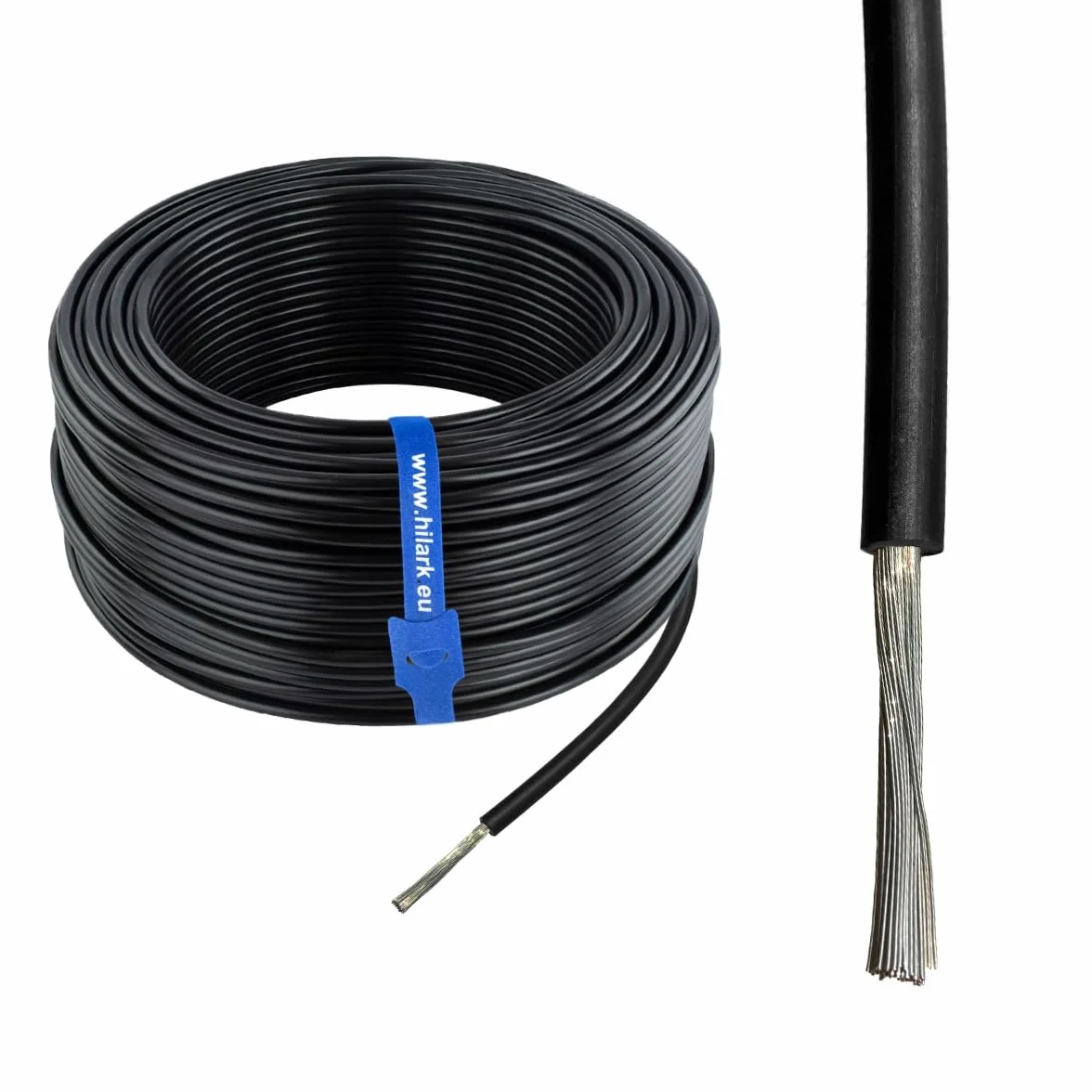 Cavo solare fotovoltaico 1x6mm2 nero 50m