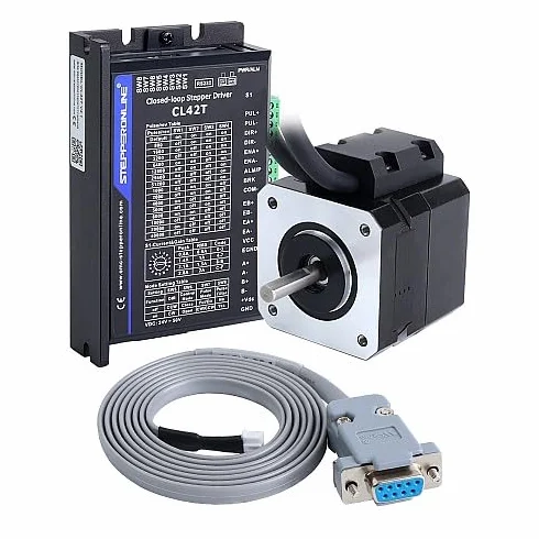 Closed Loop - Kit motore passo-passo Nema 17 da 14 Ncm, driver V4.1, 0-3,0 A, 24-48 VDC | STEPPERONLINE, 1 asse 1000PPR per macchina da incisione CNC