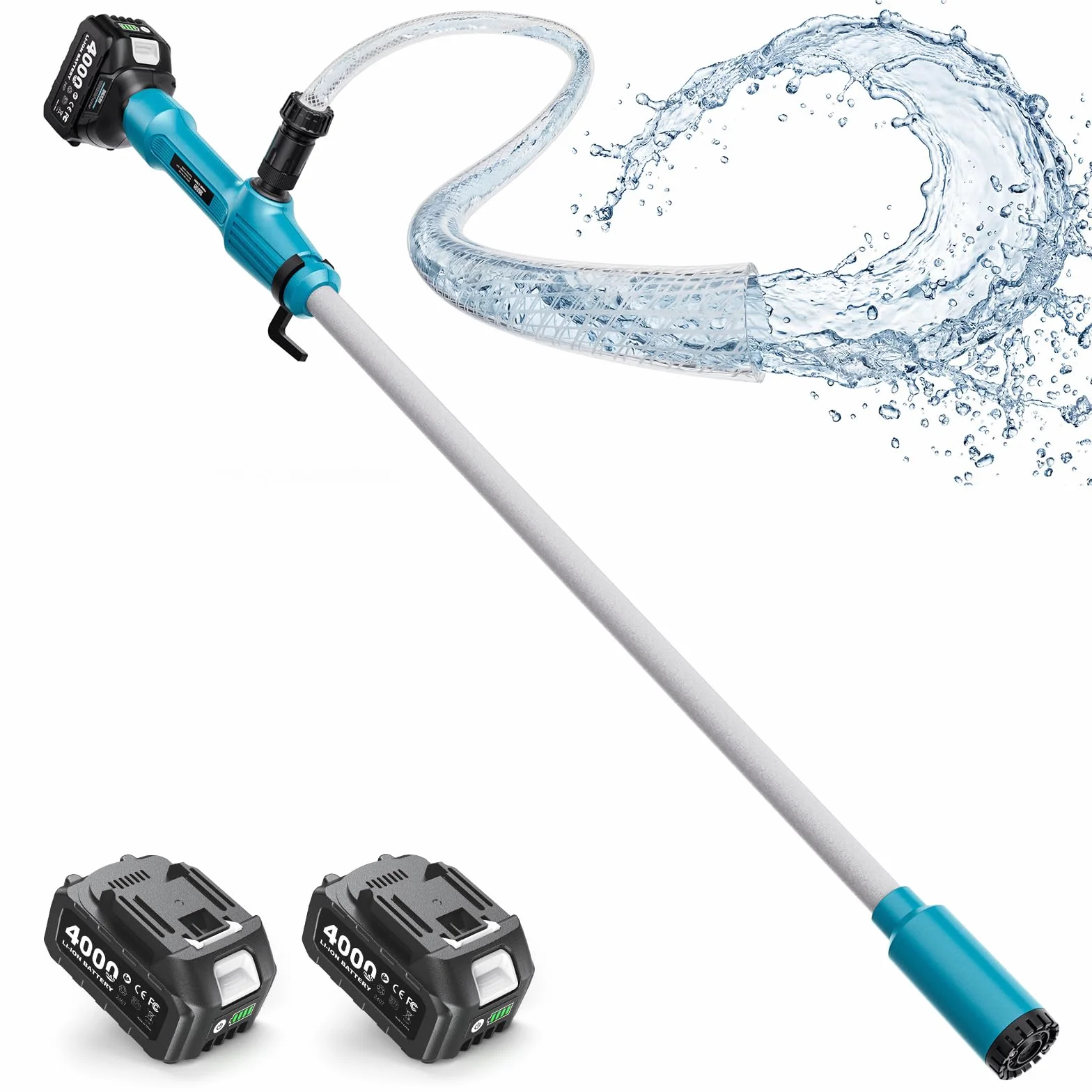 Seesii Pompa di trasferimento senza fili per acqua/diesel