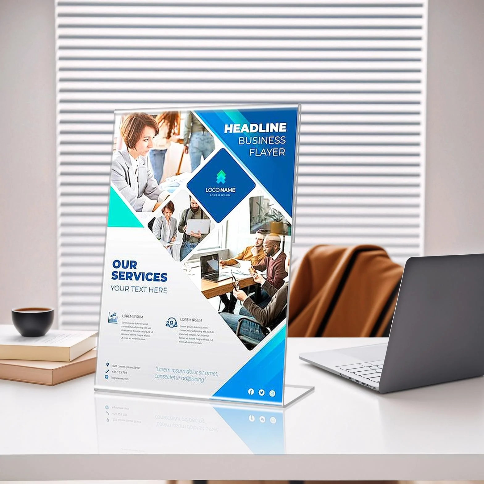Pezzi Espositore Plexiglass A6 L Forma Porta Cartelli Acrilico Trasparente Porta Menu Da Tavolo