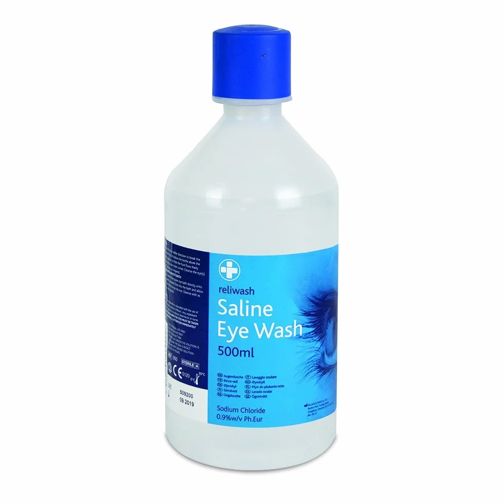 Ricarica di soluzione salina per lavare gli occhi, 500 ml