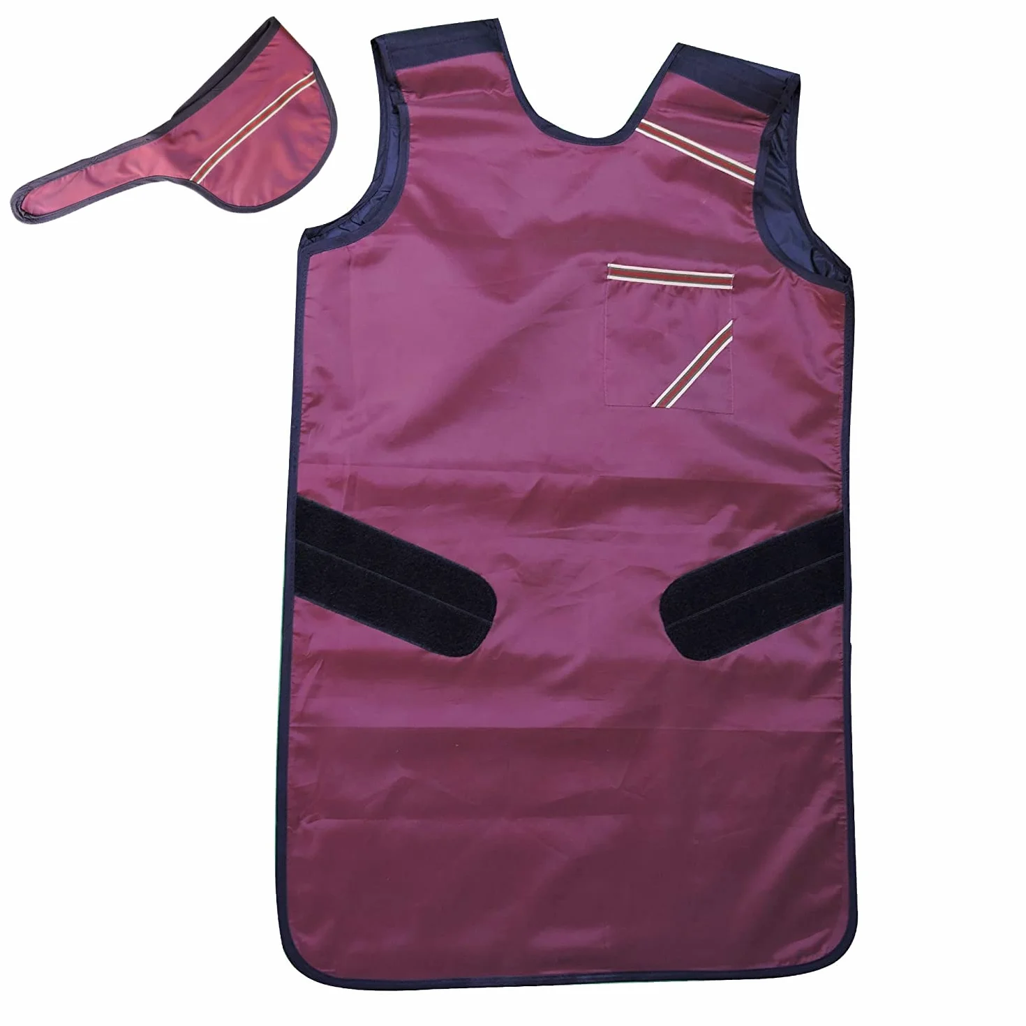 Grembiule in piombo colore marrone con piombo da 0,5 mm (pb) equivalenza con scudo tiroideo (collare tiroide) Protezione per lavorare con macchine a raggi X