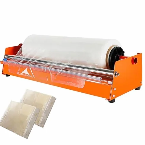 Dispenser manuale di film estensibile per un imballaggio efficiente del pallet, ideale per l'imballaggio di vassoi per alimenti e l'avvolgimento sicuro del carico