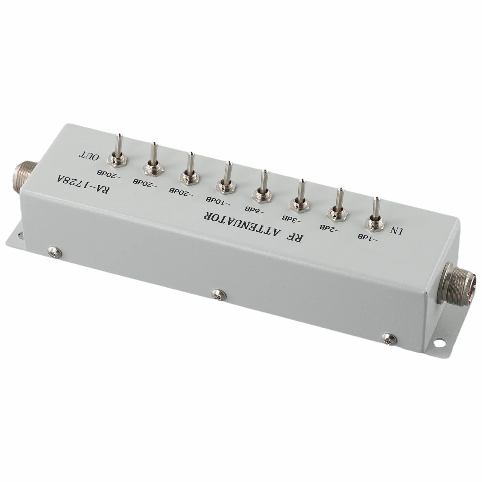 Attenuatore a gradini variabile RF, 0-82dB, 50 Ohm, DC-250MHz, connettore BNC in metallo