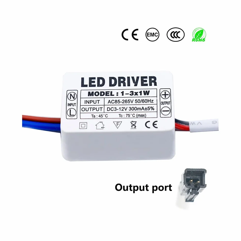 LED Driver AC85-265V 12-18W 300mA di trasformatori a LED