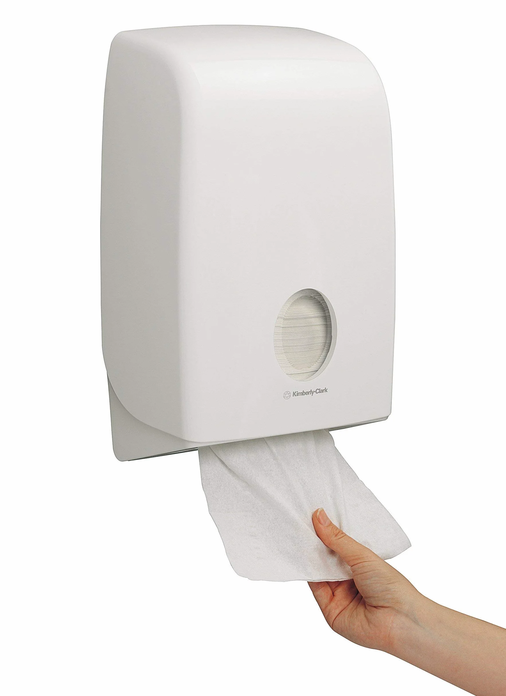 Aquarius Dispenser di asciugamani intercalati Aquarius 6945-1 dispenser di panni di carta bianco, Intercalato