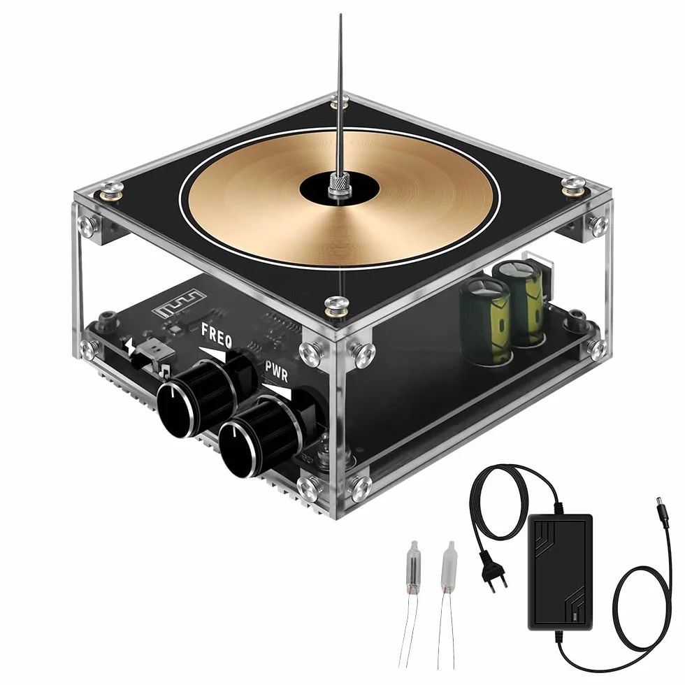 Bobina Tesla BT telefono elettronico modulo generatore arco Fulmine Trasmissione Suono senza Fili esperienza didattica
