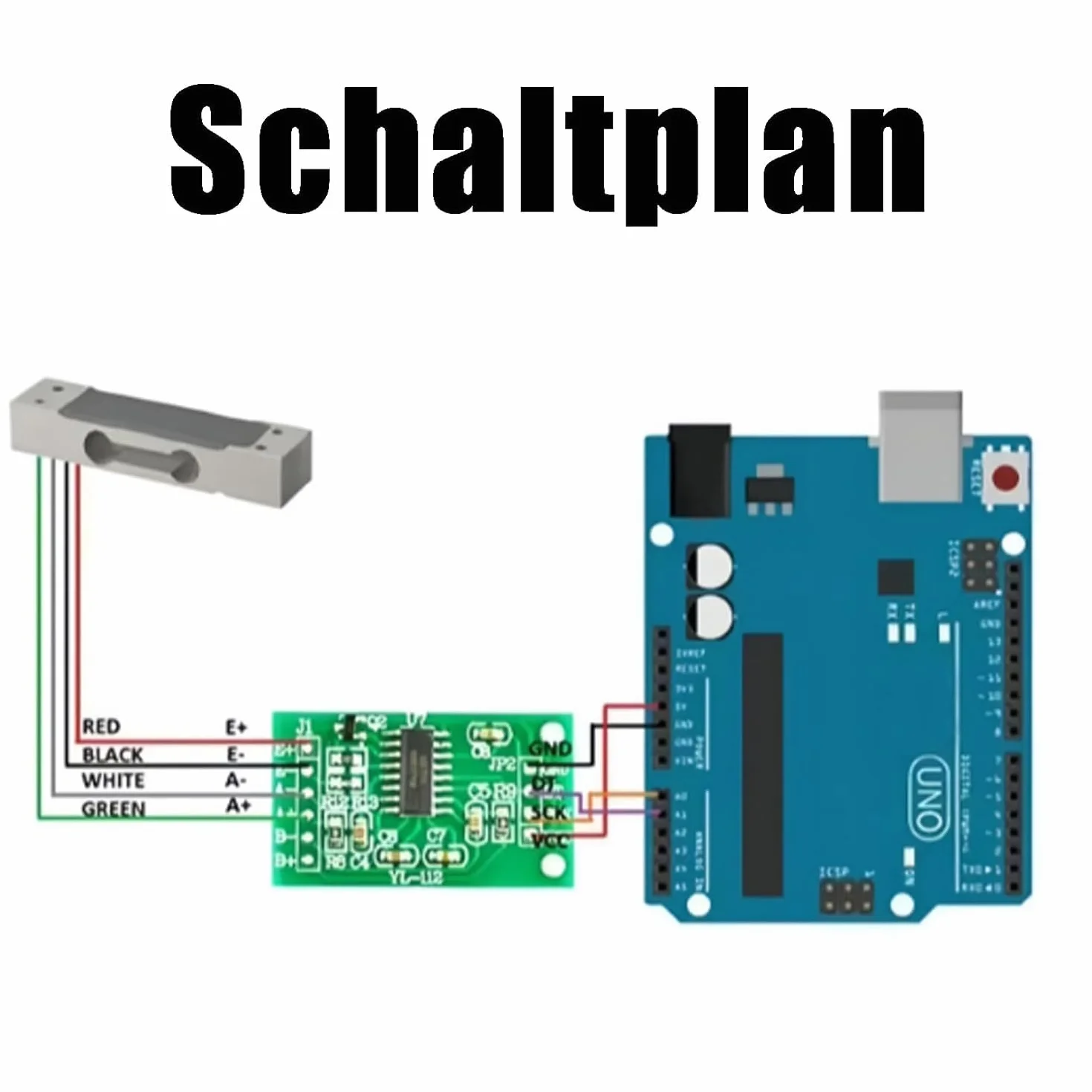 2 Pezzi Sensori di Peso da 5/10/20kg, Bilance Digitali, Sensori di Peso + 2 Pezzi Modulo Sensore di Peso HX711 per Microcontrollore Arduino DIY (5KG)