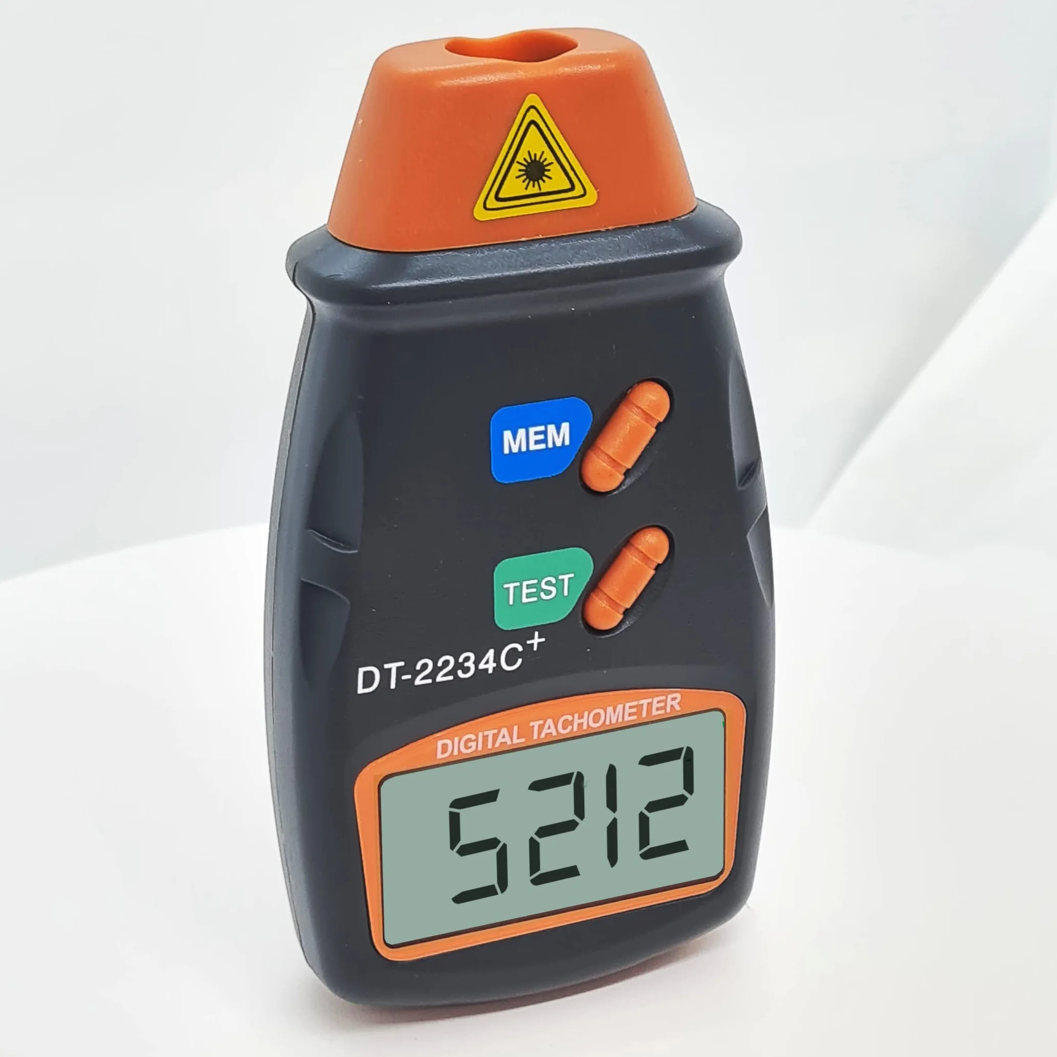 TOPWAY Tachimetro Digitale, DT-2234C + Contagiri Digitale Tester Senza Contatto con LCD Display, Raggio di Misurazione 2,5-99.999 RPM, per Veicoli Ruote Ventole