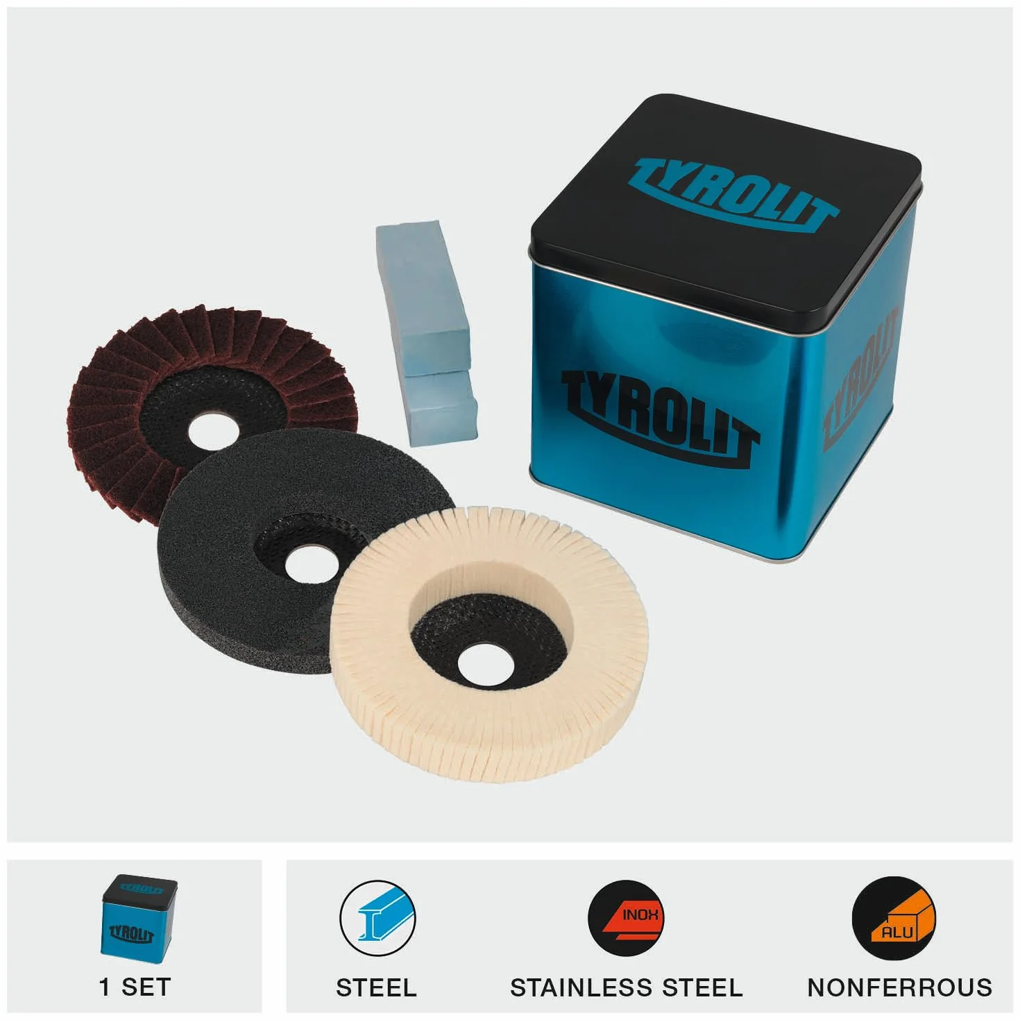 Kit per lucidatura Premium 115 x 105 x 22.2 mm, confezione da 1
