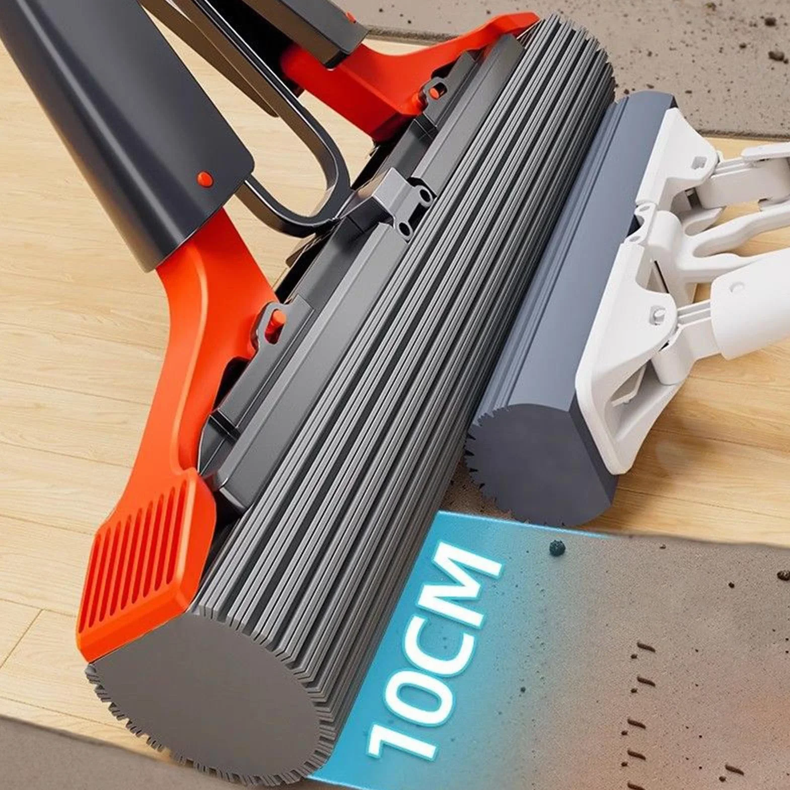 Sponge Mop 48,82 pollici in acciaio inossidabile Testa sostituibile Assorbente Bagno Mopp per casa commerciale cucina