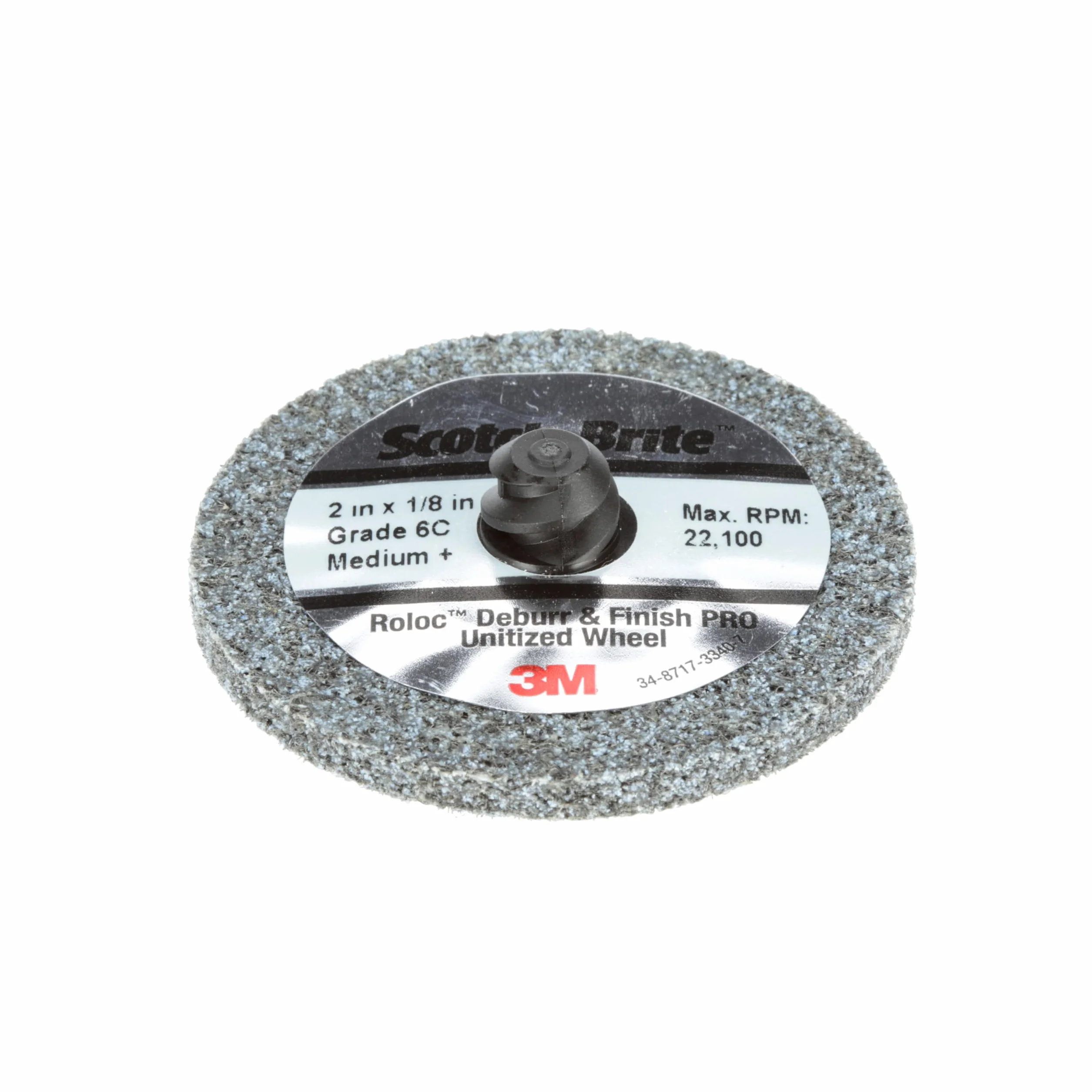 Ruota compressa Scotch-Brite Roloc Deburr & Finish PRO, 6C MED, 75 mm x 3 mm, 10 pezzi