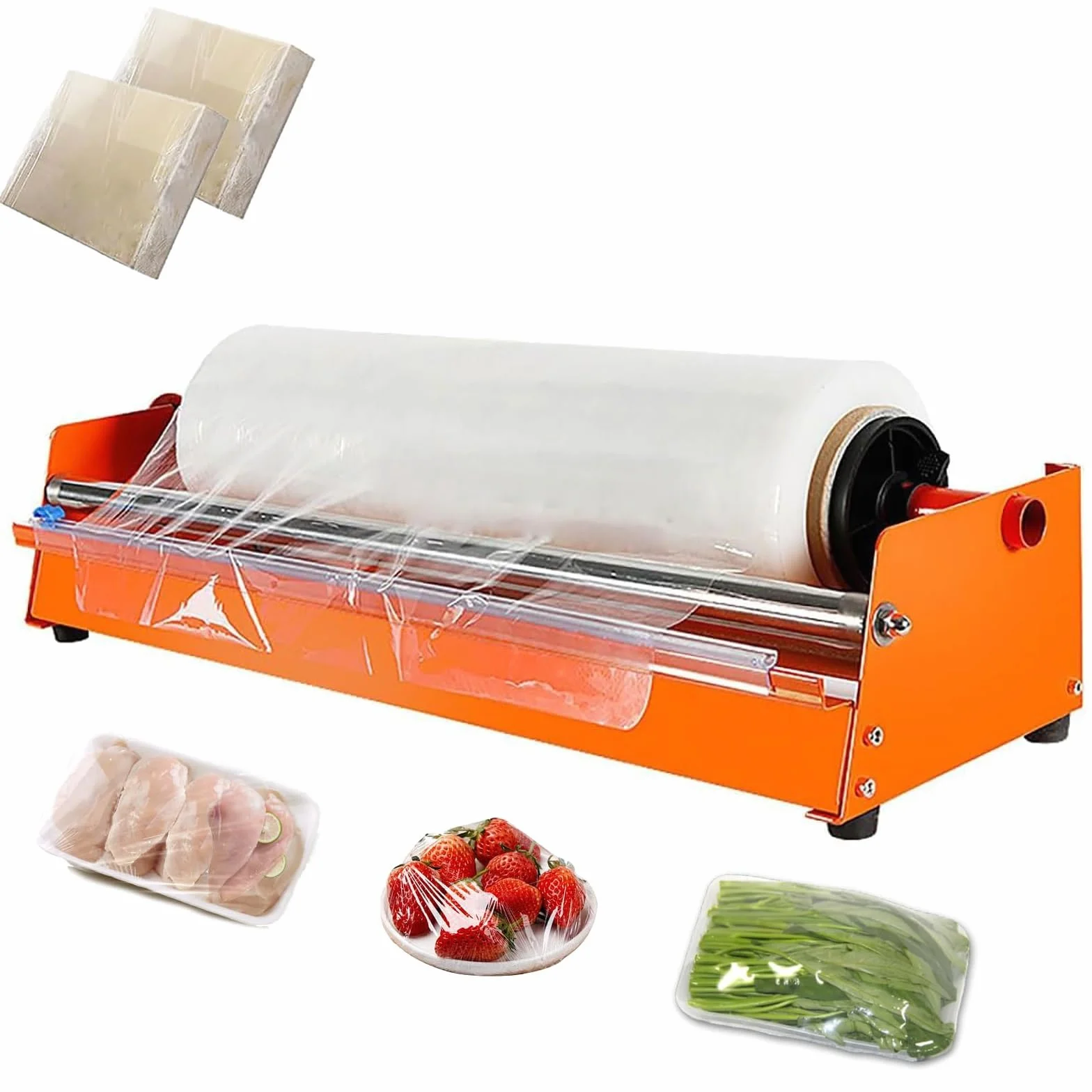 Generico Macchina Confezionatrice Manuale con Film Estensibile, Distributore da Tavolo di Film Estensibile, Larghezza Regolabile 500 Mm, Strumento di Imballaggio Manuale per Pallet