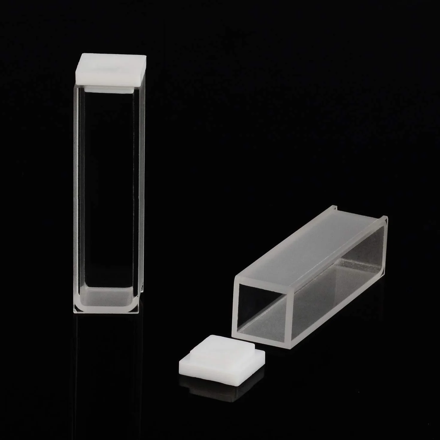 Cuvette al quarzo per spettrofotometro 10 mm 45 mm 3,5 ml confezione da 2