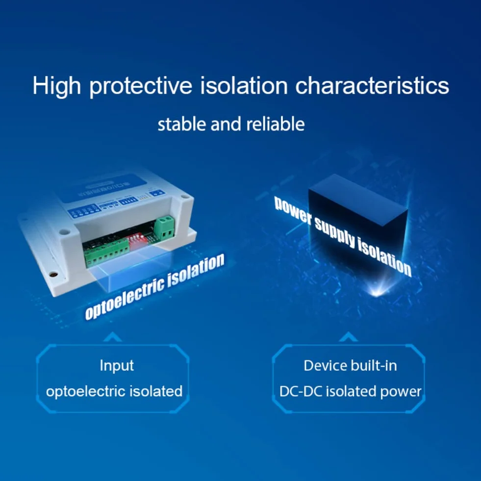 Moduli di rete I/O di controllo Modbus RTU 4DI+4DO con porta seriale RS485 MA01-AXCX4040 per installazione su guida DIN 8~28V CC Watchdog IoT