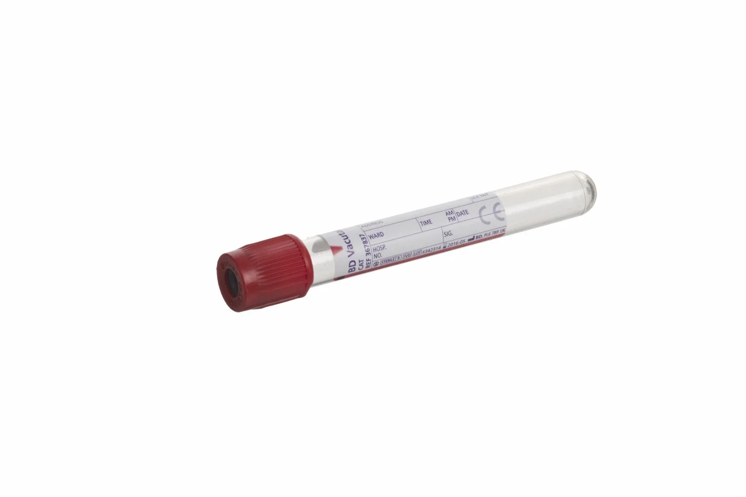 VS367837 siero tubo, capacità 6 ml, confezione da 100, rosso