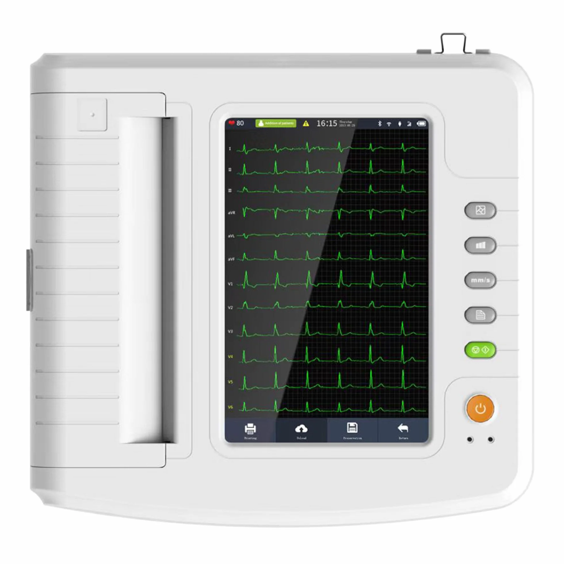 GIMA 33219 1212G 12 Canali ECG Contec con Display, 34 cm x 32 cm x 8.6 cm