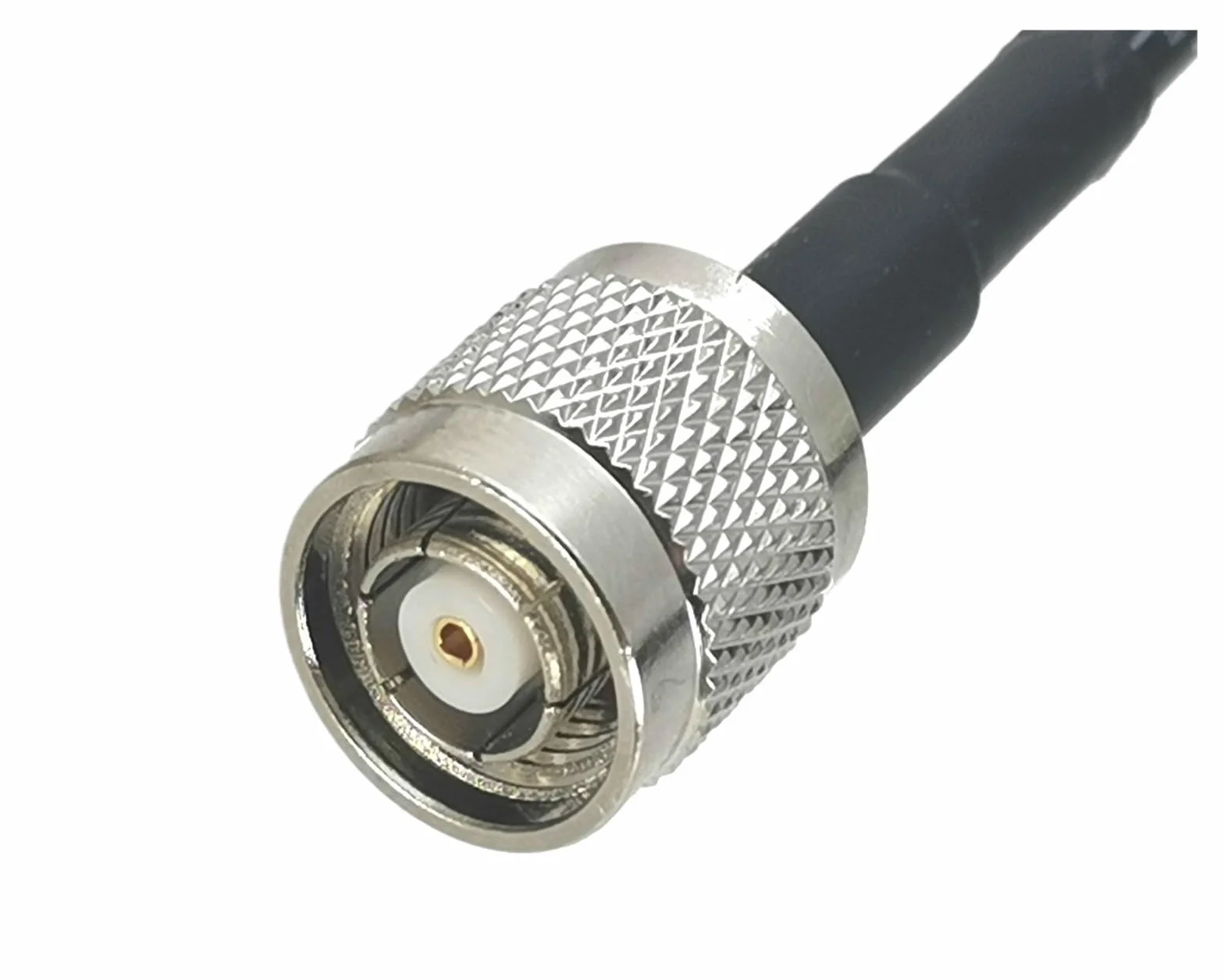 1 Pz RG58 RP-TNC Jack Maschio a N plug Connettore ad angolo retto RF Coassiale Jumper Cavo a spirale 4 pollici ~ 50 M(40M)