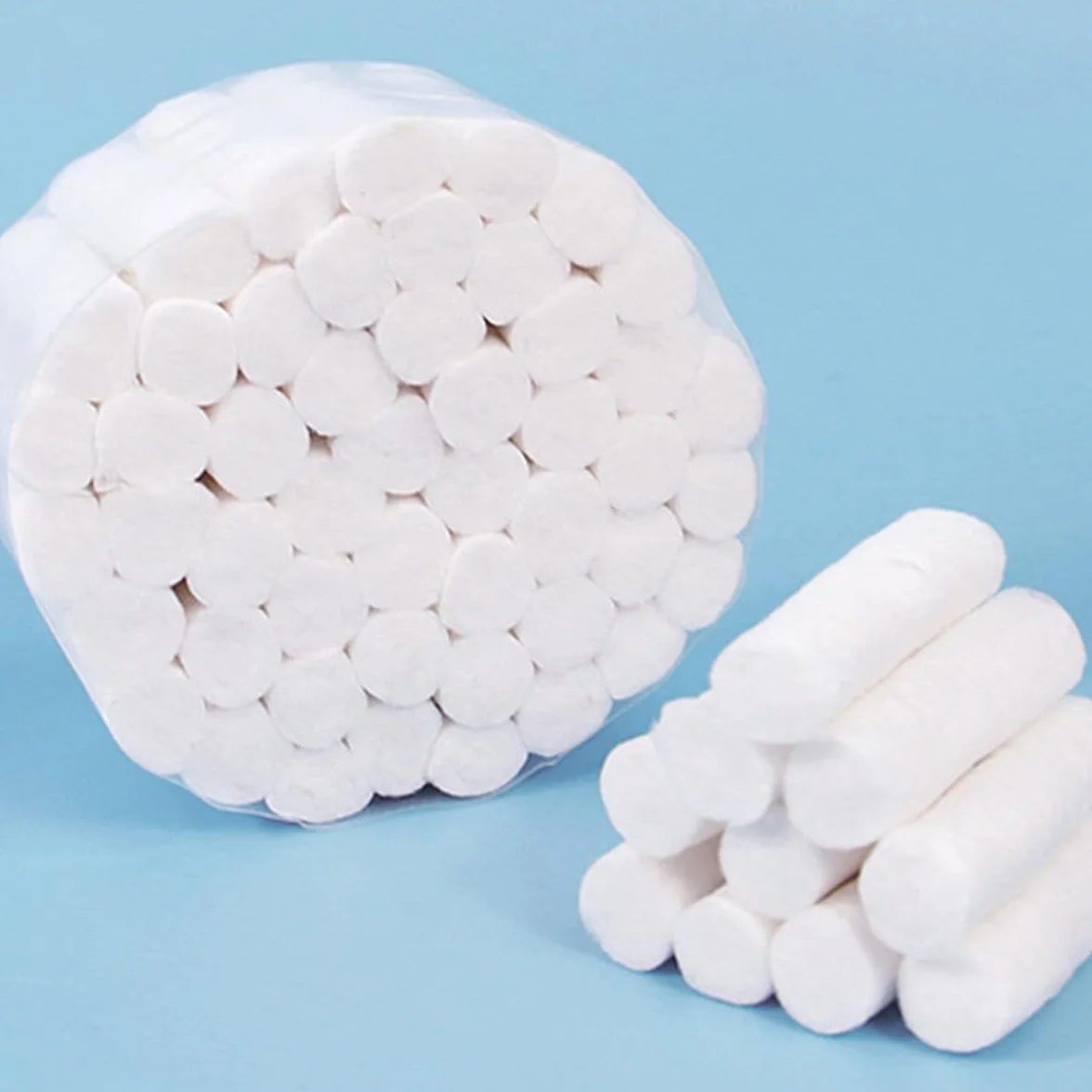 Sarini 100 rotoli cotone non sterili gomitoli lana adattatori nasali cura dentale corpo