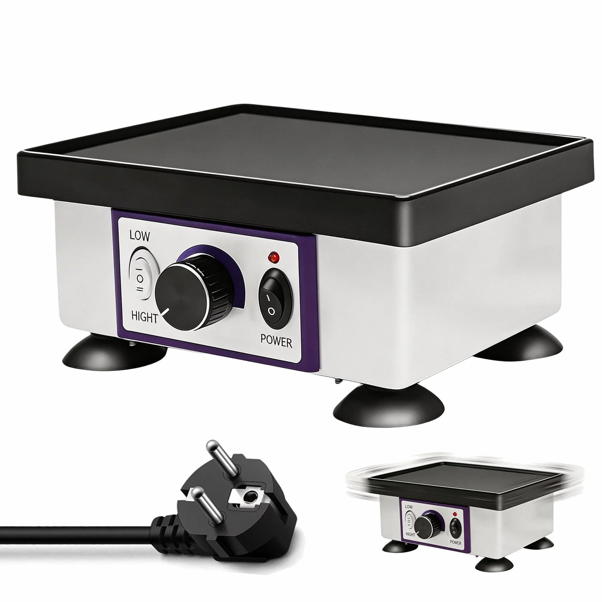Piastra Vibrante, 220V 120W Vibratore Gesso Piastra Vibrante Elettrica Oscillatore Dentale Per Gesso Oscillatore Velocità Regolabile Attrezzature Laboratorio Per Miscelare Modelli Gesso Colati Resina