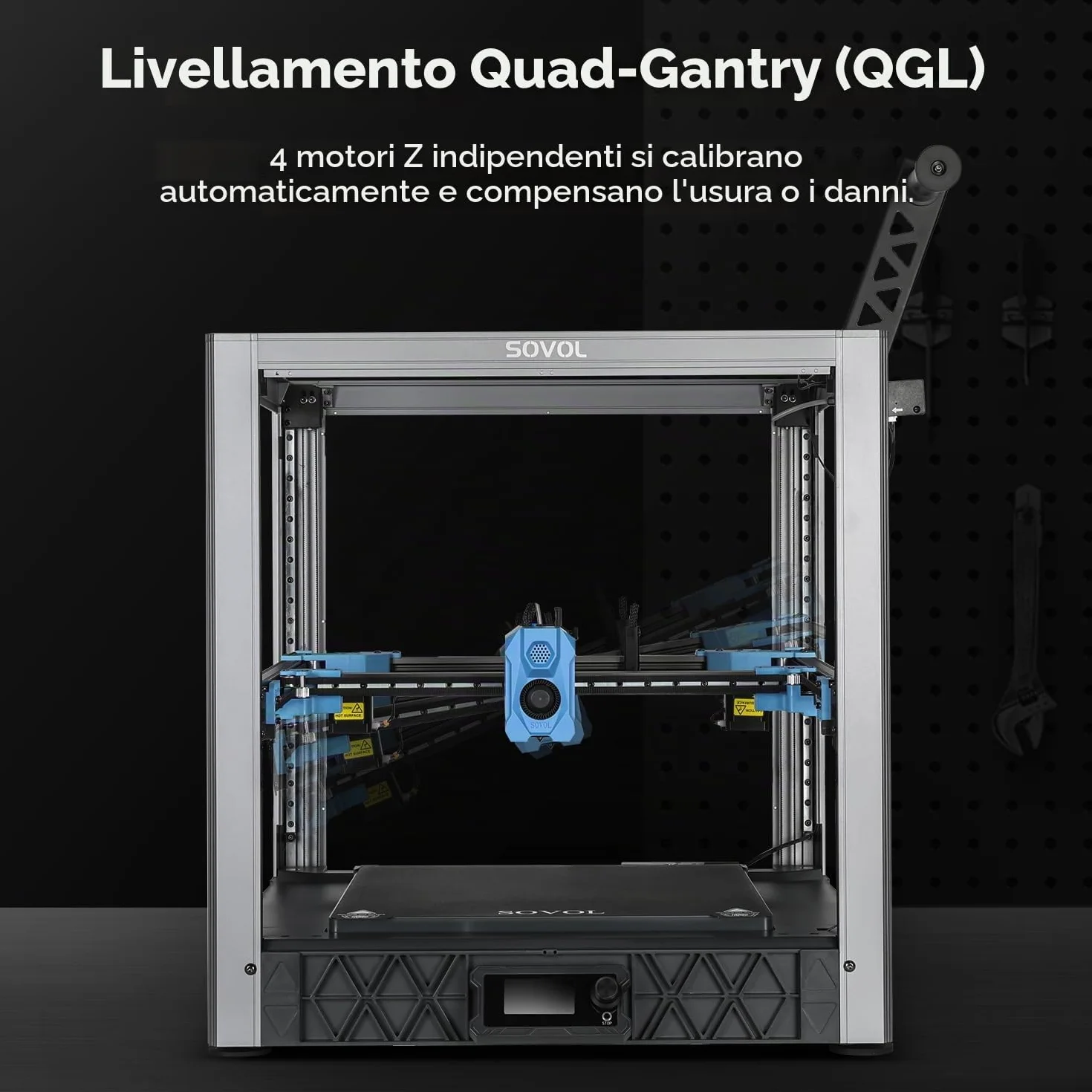 Sovol SV08 Core XY - Voron 2.4 Open Source Stampante 3D con fotocamera, 700 mm/s stampa ad alta velocità, 4 motori a Z indipendenti, controllo remoto, dimensioni di stampa 350 x 350 x 345 mm