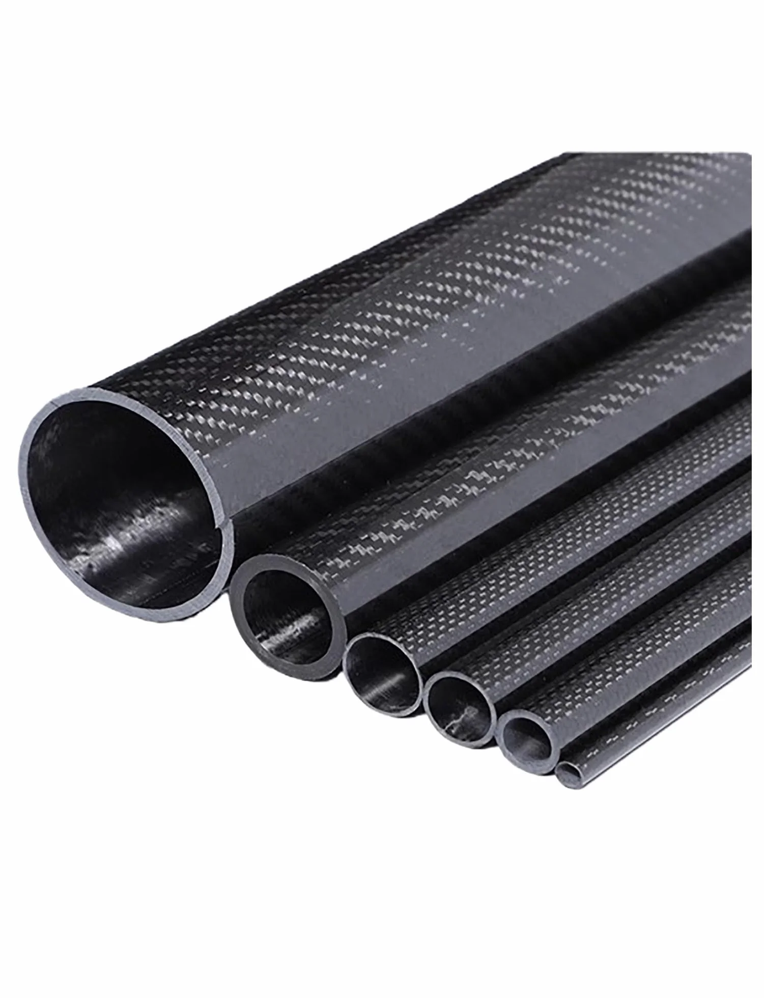 1 tubo cavo in fibra di carbonio 3K ad alta resistenza personalizzato | Diametro 6-40 mm lavorato con precisione | Parti in fibra di carbonio industriale leggere(Glossy,20x18x1000mm)