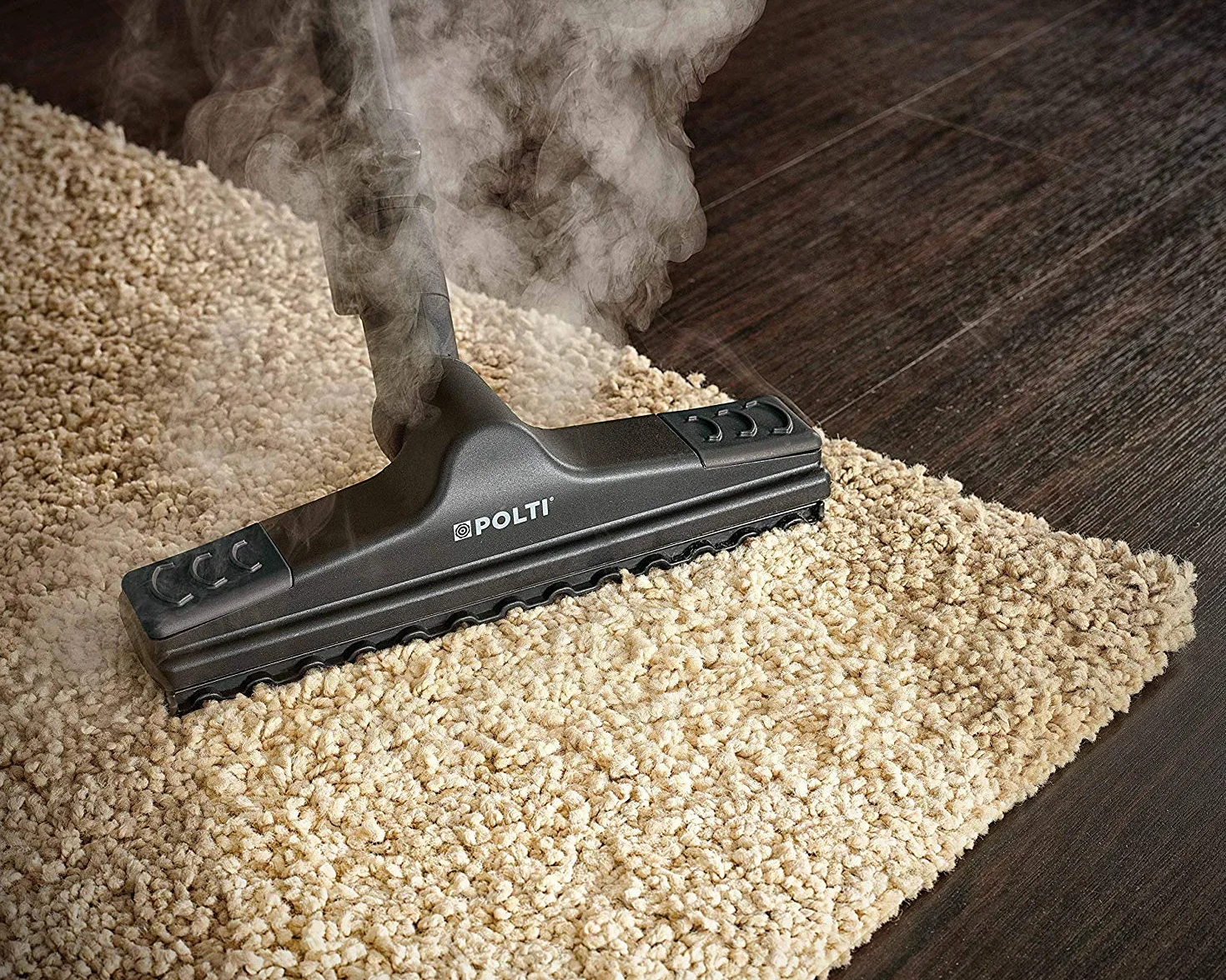 Polti Vaporetto Lecoaspira FAV70 Intelligence, Pulitore a Vapore e Aspirapolvere con Filtro ad Acqua, Pressione Caldaia Max 5,5 Bar, Potenza Totale 2200 W, Aspira Liquidi e Sporco Secco, Nero