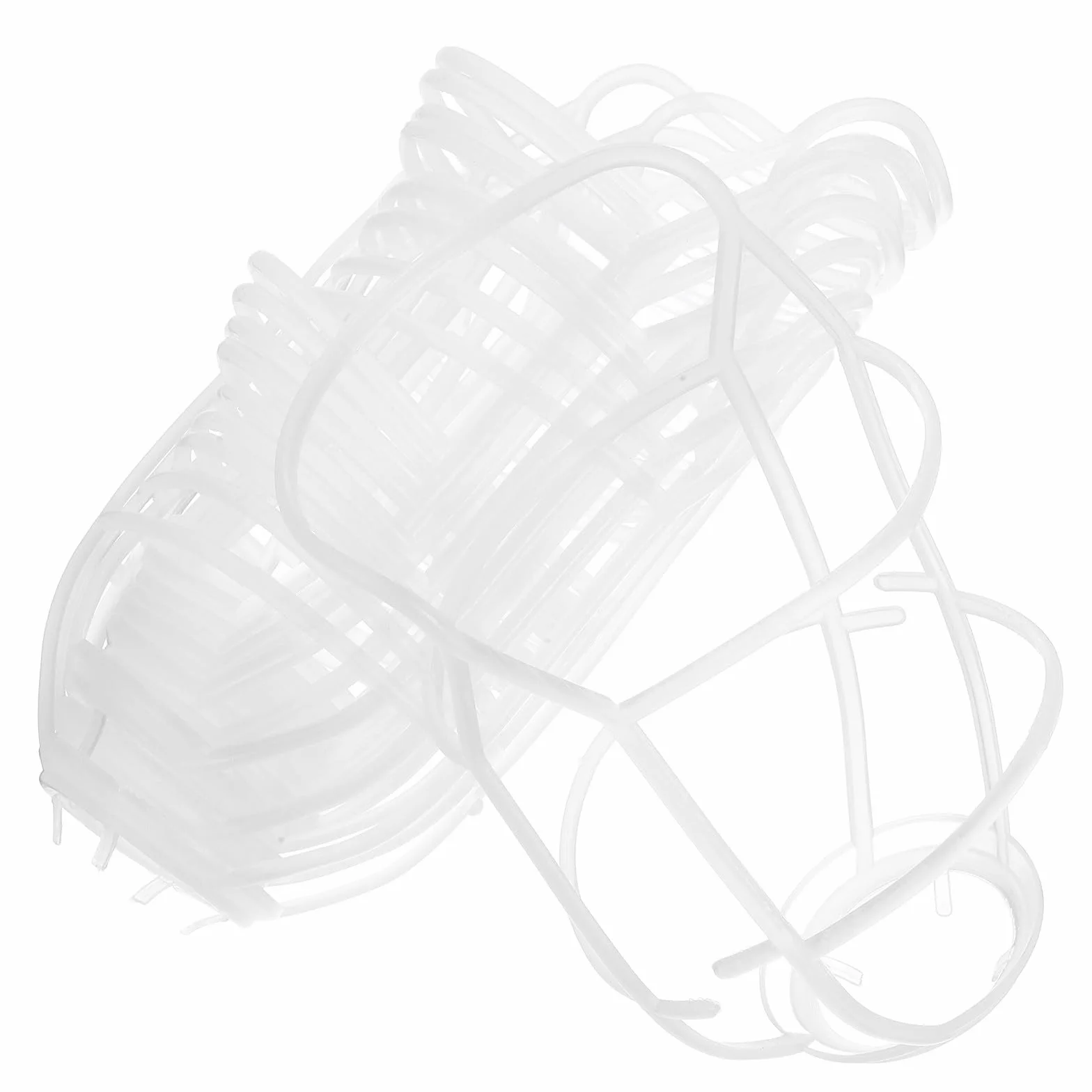 20 Pezzi Copertura per Bottiglia di Infusione in Plastica Bianco da 500ml, Rete Protettiva Versatile per Flacone Salino, Accessorio Sicuro per Cliniche e Strutture Mediche