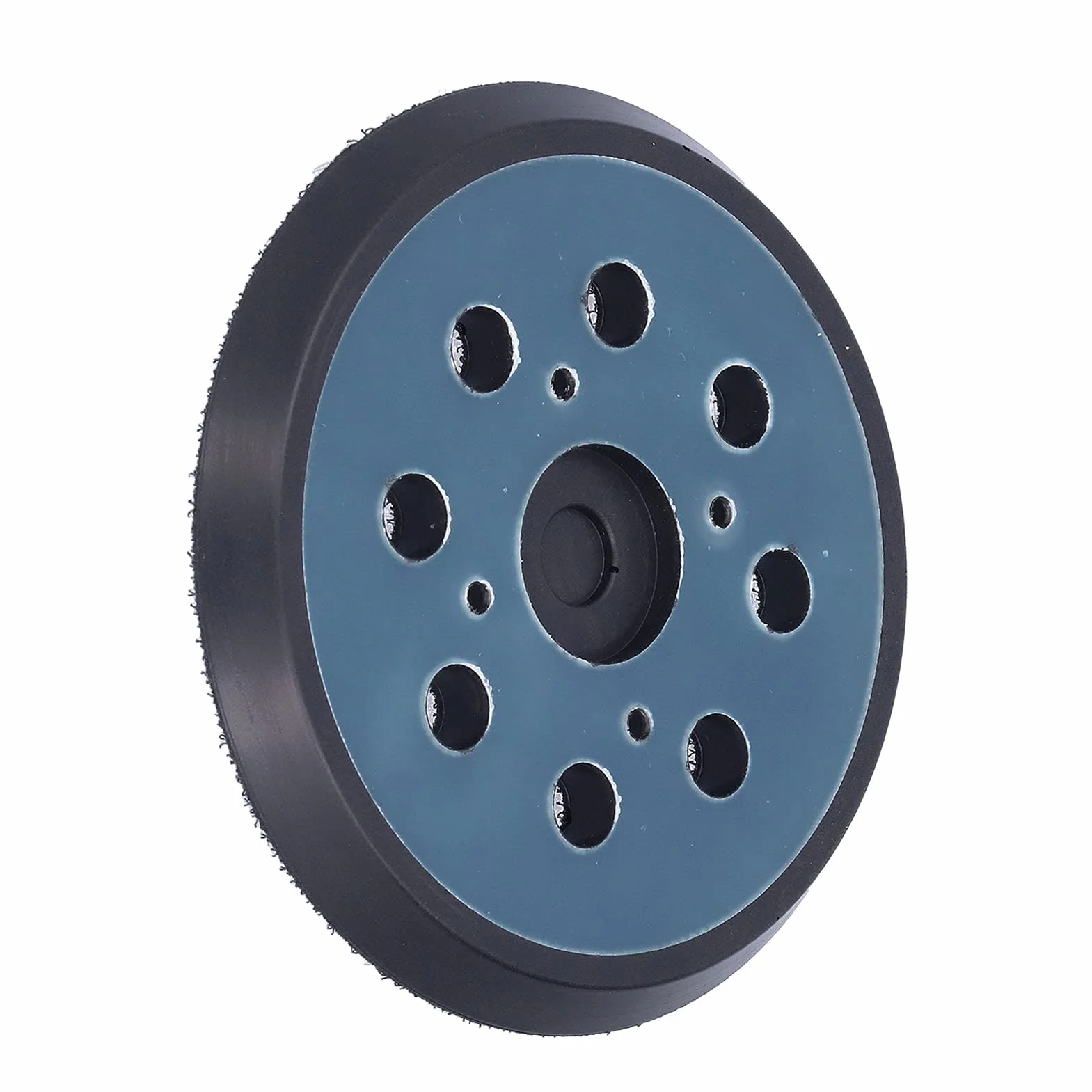Platorello per Levigatrice di Ricambio Installazione Liscia 5" Realizzato in ABS + Gomma, 2 Pezzi per Platorello per Levigatrice