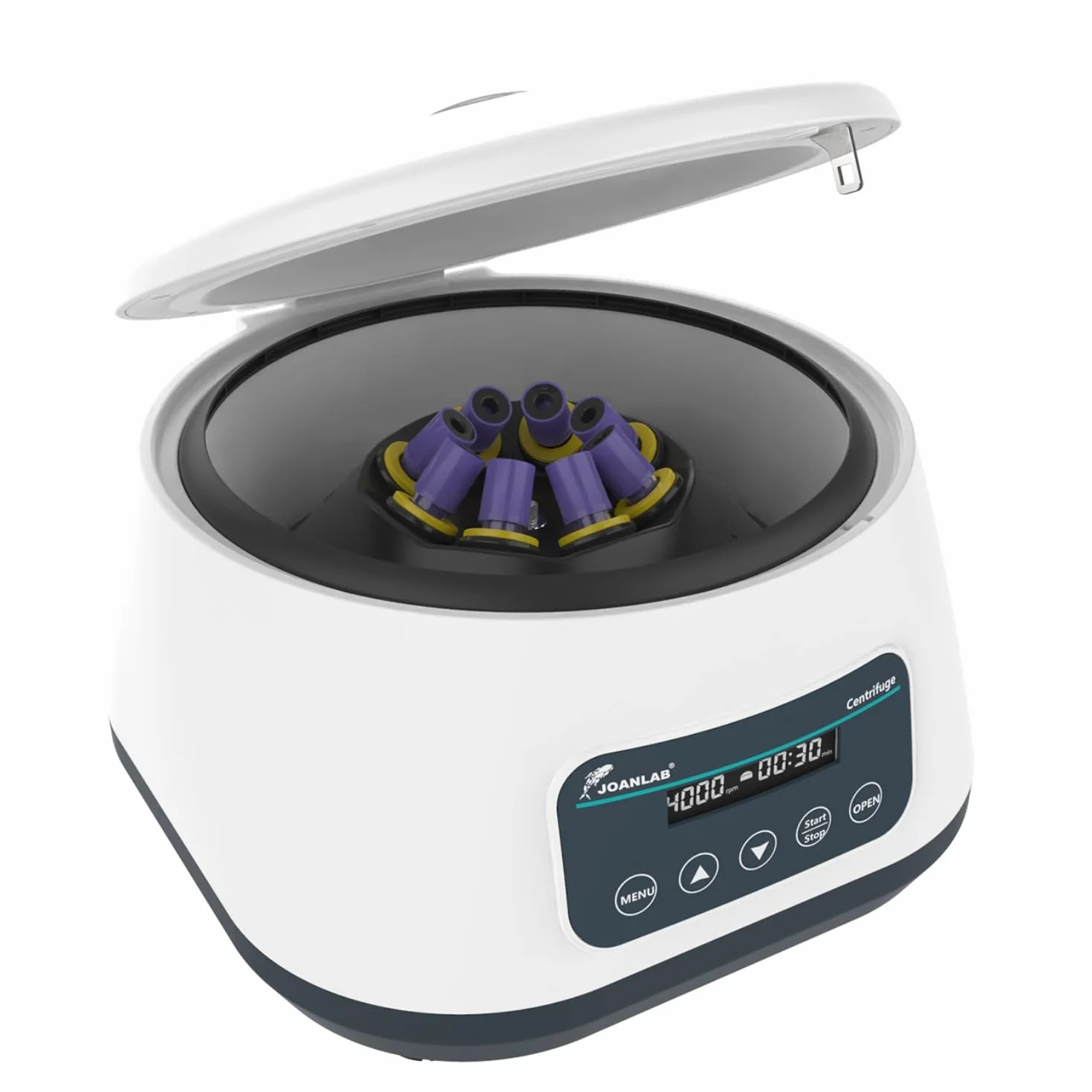 JOANLAB LC-400 Centrifuga da Laboratorio Bassa Velocità per PRP/PRF, 4000 RPM, 1717 xg, Timer 30s-59min, per 4x15ml o 8x2/5/10ml Tubi