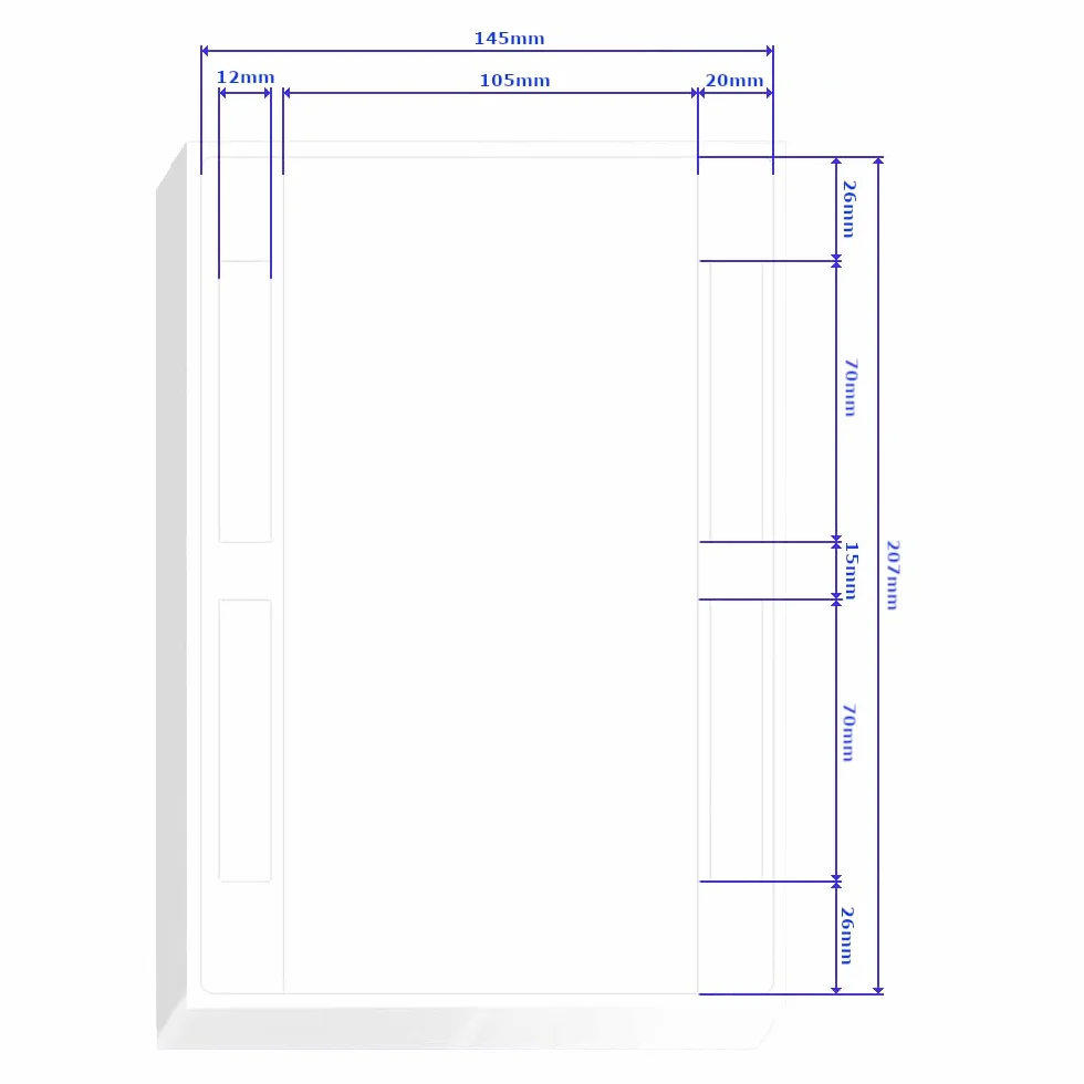 Etichette di spedizione per pacchetto DHL, DIN A5, etichette per spedizione, etichette di spedizione, etichette autoadesive (formato uguale a DHL 910-300-700) (2500)