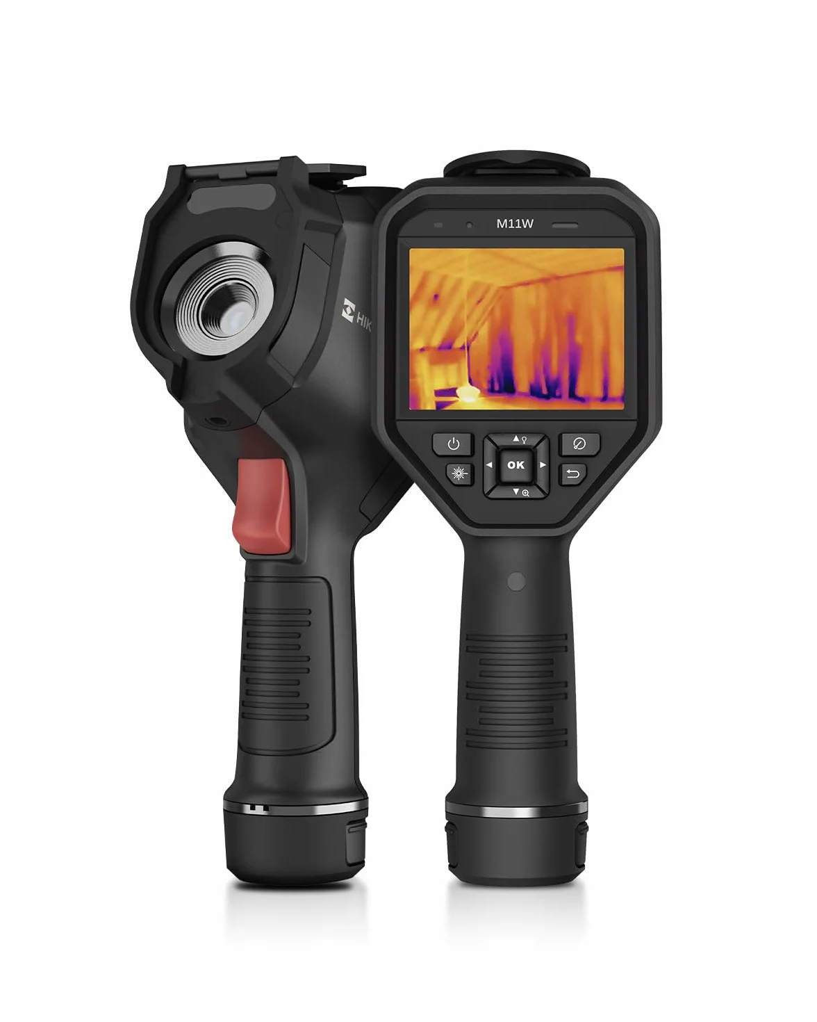 HIKMICRO M11W Termocamera, SuperIR 384×288 (192×144 nativo), 25 Hz, 8 MP Visivo, Touchscreen 3,5", Puntatore Laser, Wi-Fi, 2 Batterie 12H