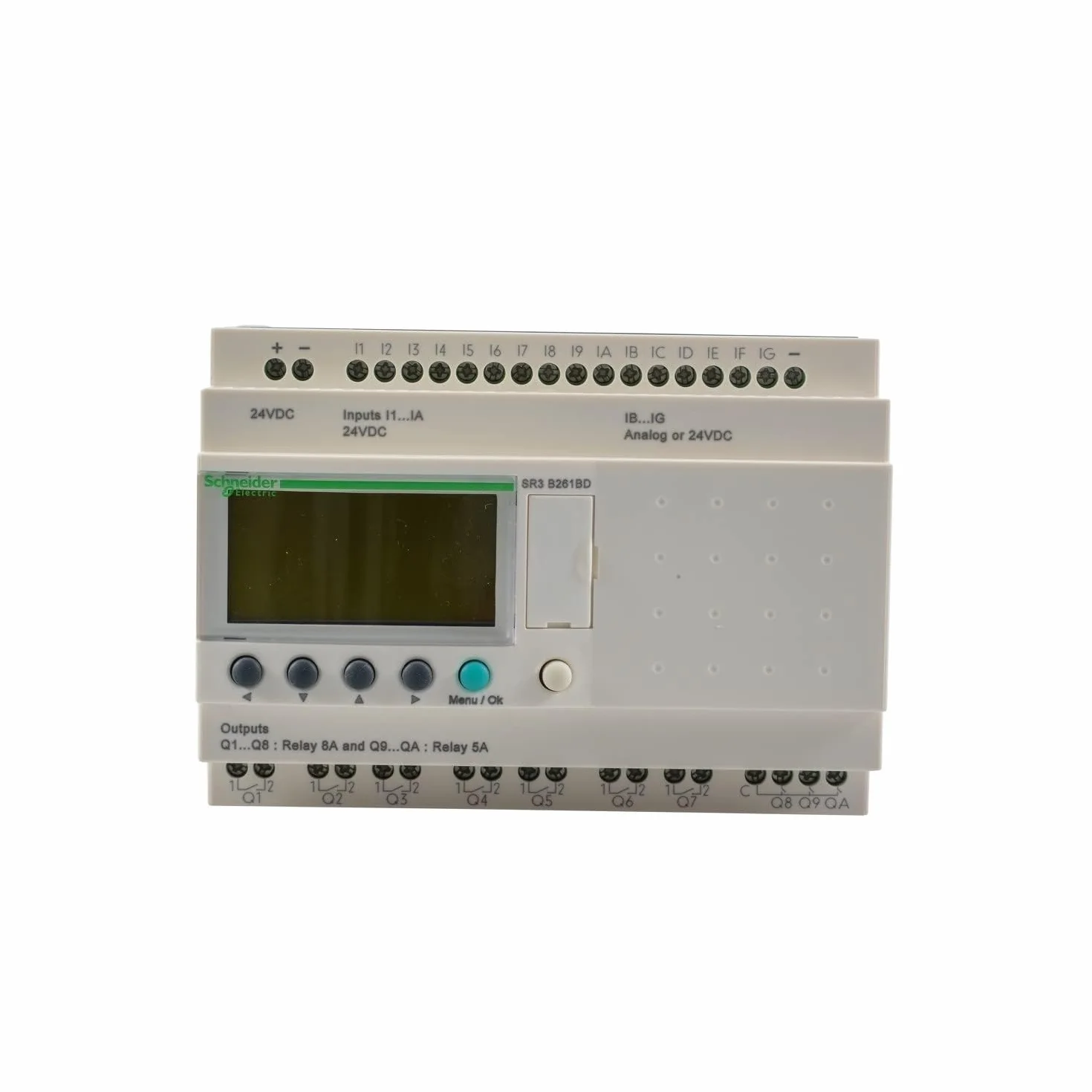Schneider SR3B261BD Modulo Logico 26 I-O 24 V, Bianco