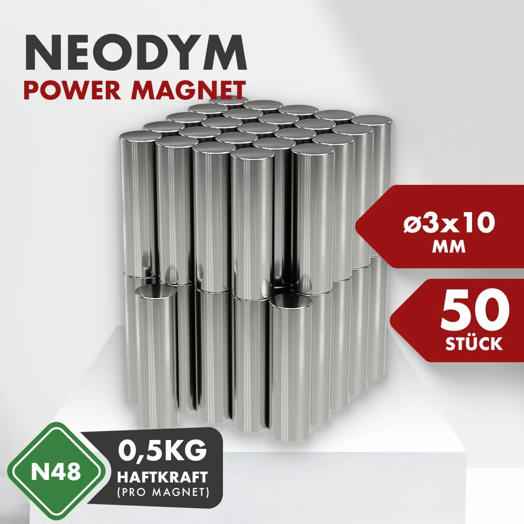 Magneti al neodimio rettangolari 30 x 30 x 15 mm forza adesiva 5 kg per lavagna magnetica