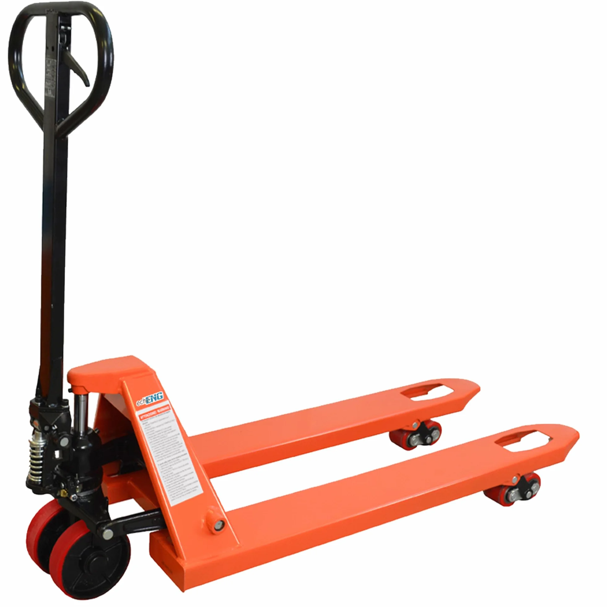 echoENG Transpallet manuale | Portata 2500 kg | Lunghezza forche 1150 mm | Ruote in PU | Carello elevatore doppi rulli | MA SL TT25
