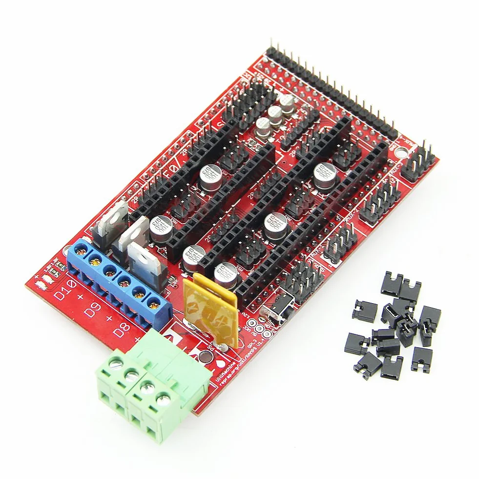 Hailege RAMPS 1.4 Pannello di controllo Scheda di controllo della stampante 3D Ramps1.4 Scheda di controllo Reprap Parti della stampante 3D per Raprep